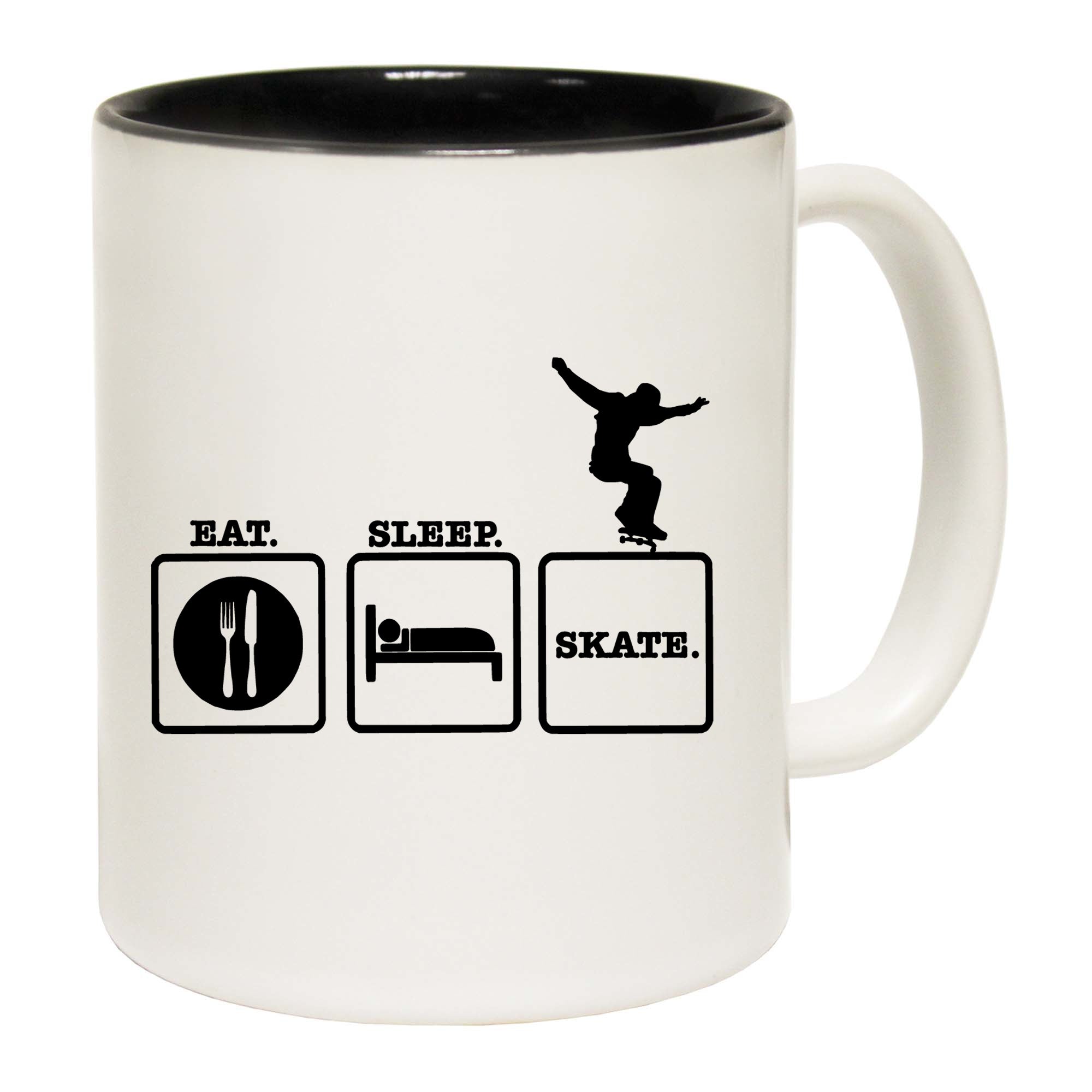 Eat Sleep Skate - Funny Coffee Mug