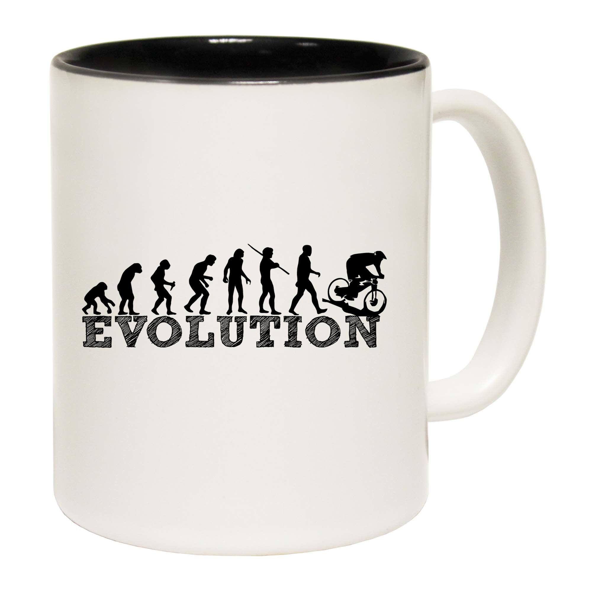 Evolution Downhill Cycling - Funny Coffee Mug