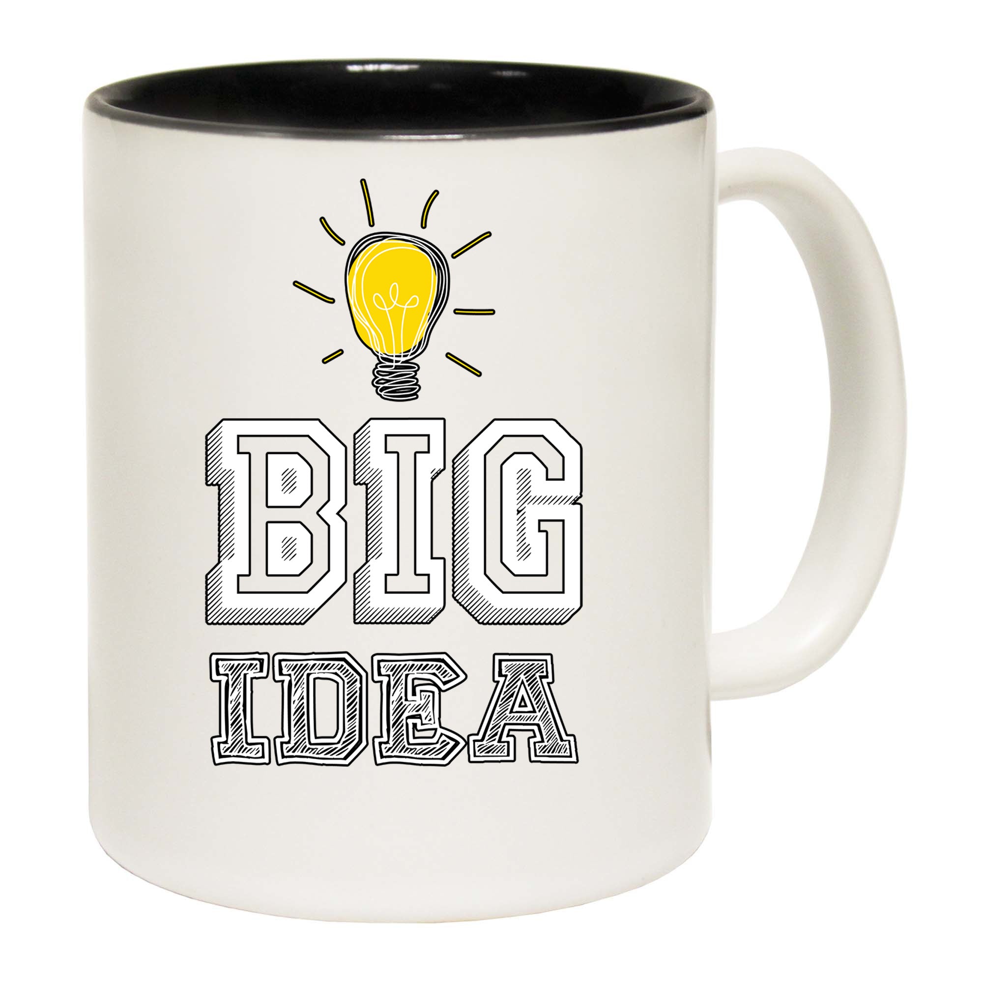 Big Idea Light Bulb Globe - Funny Coffee Mug