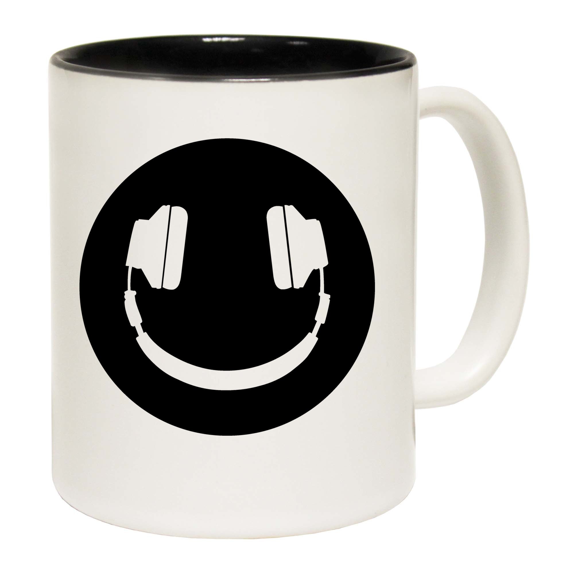 Smile Face Dj Headphones - Funny Coffee Mug