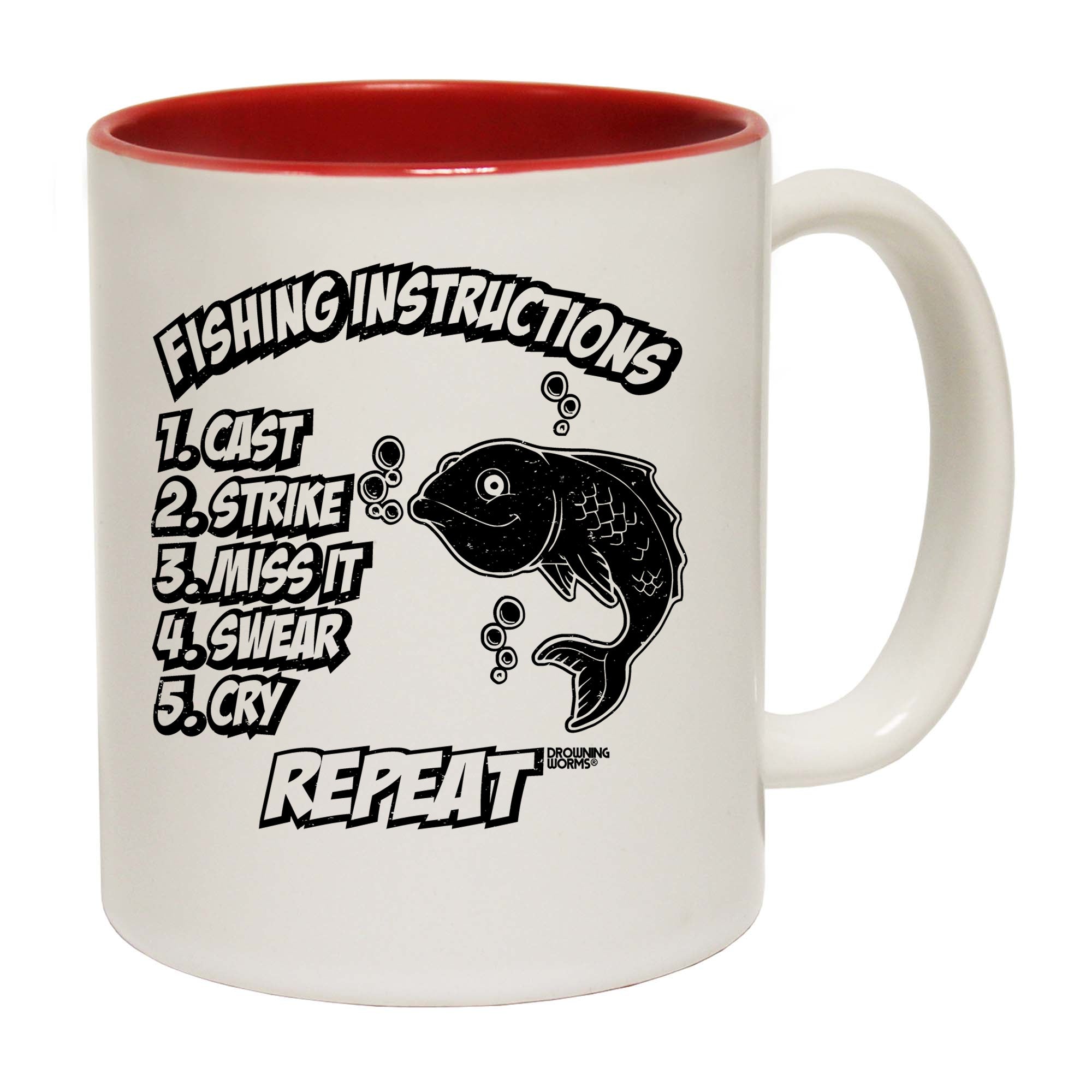 Fishing Instructions - Funny Coffee Mug