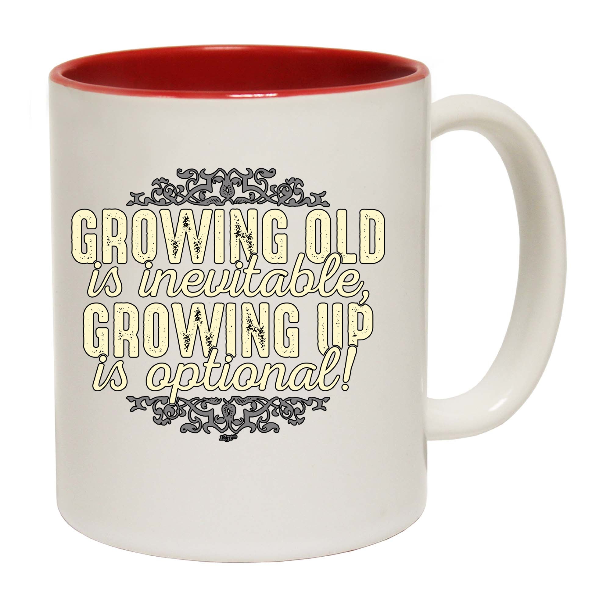 Growing Old Is Inevitable - Funny Coffee Mug Cup
