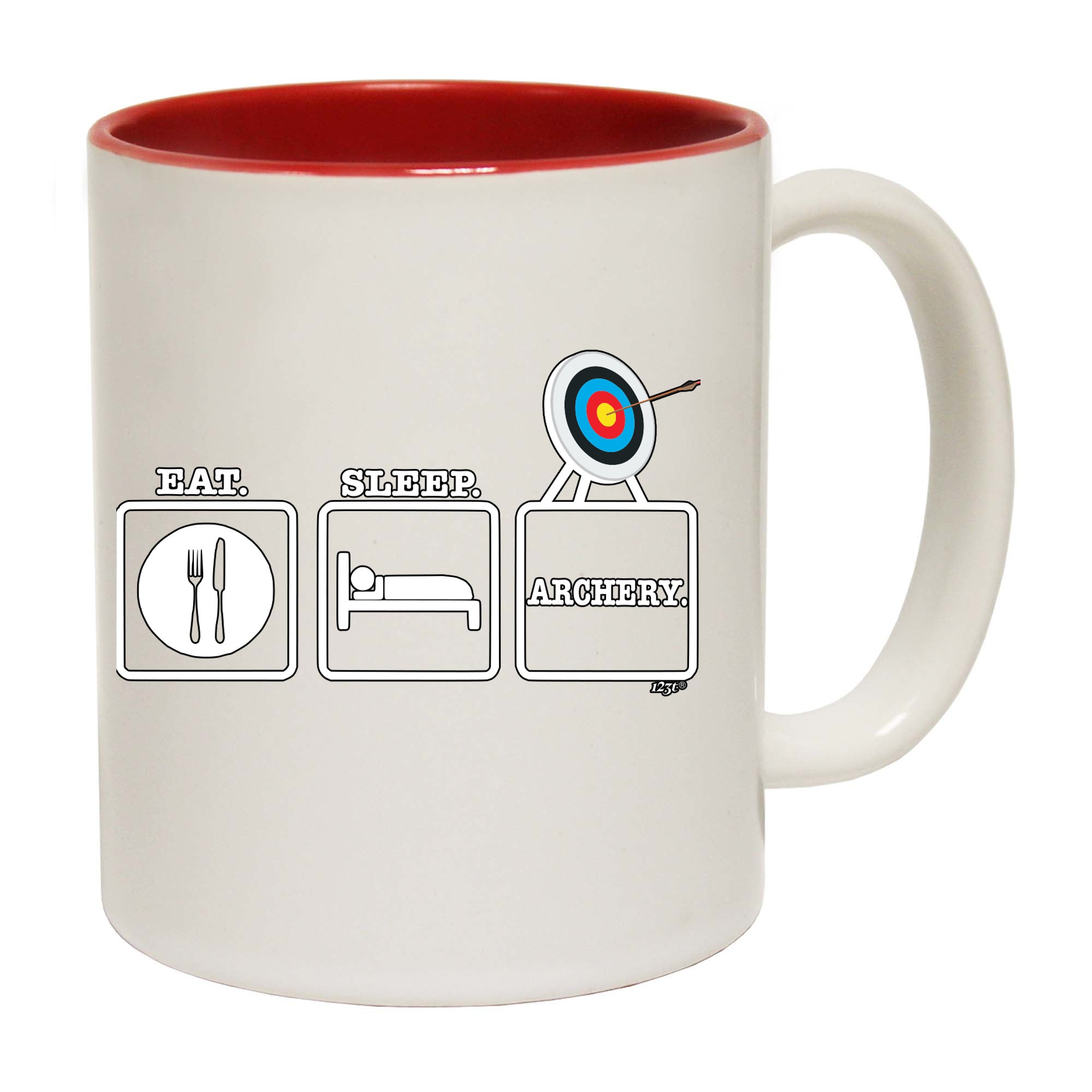 Eat Sleep Archery - Funny Coffee Mug Cup