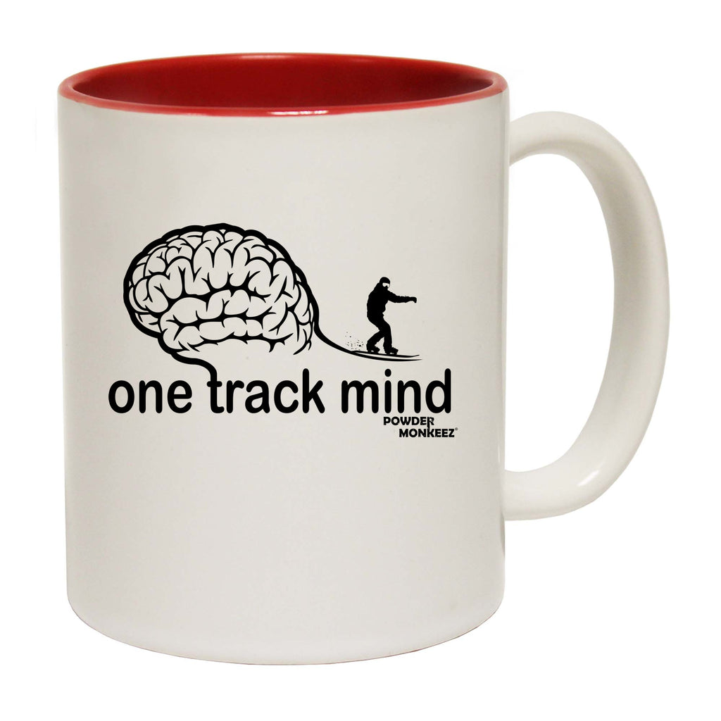 Pm One Track Mind Snowboard - Funny Coffee Mug