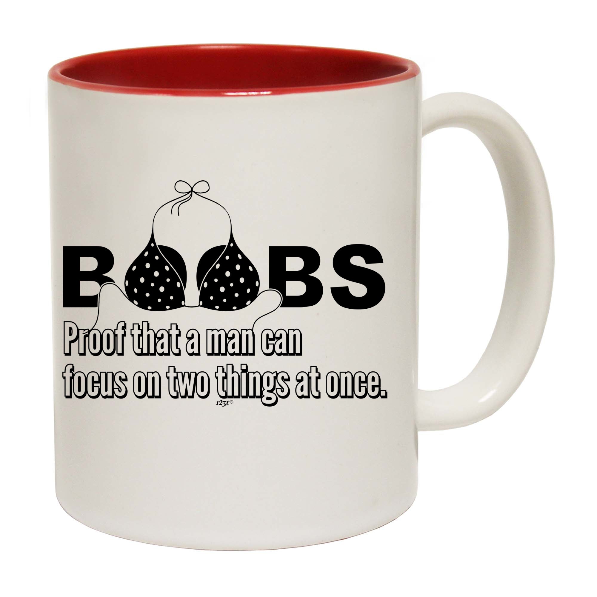 B Bs Proof That A Man Can Focus - Funny Coffee Mug Cup