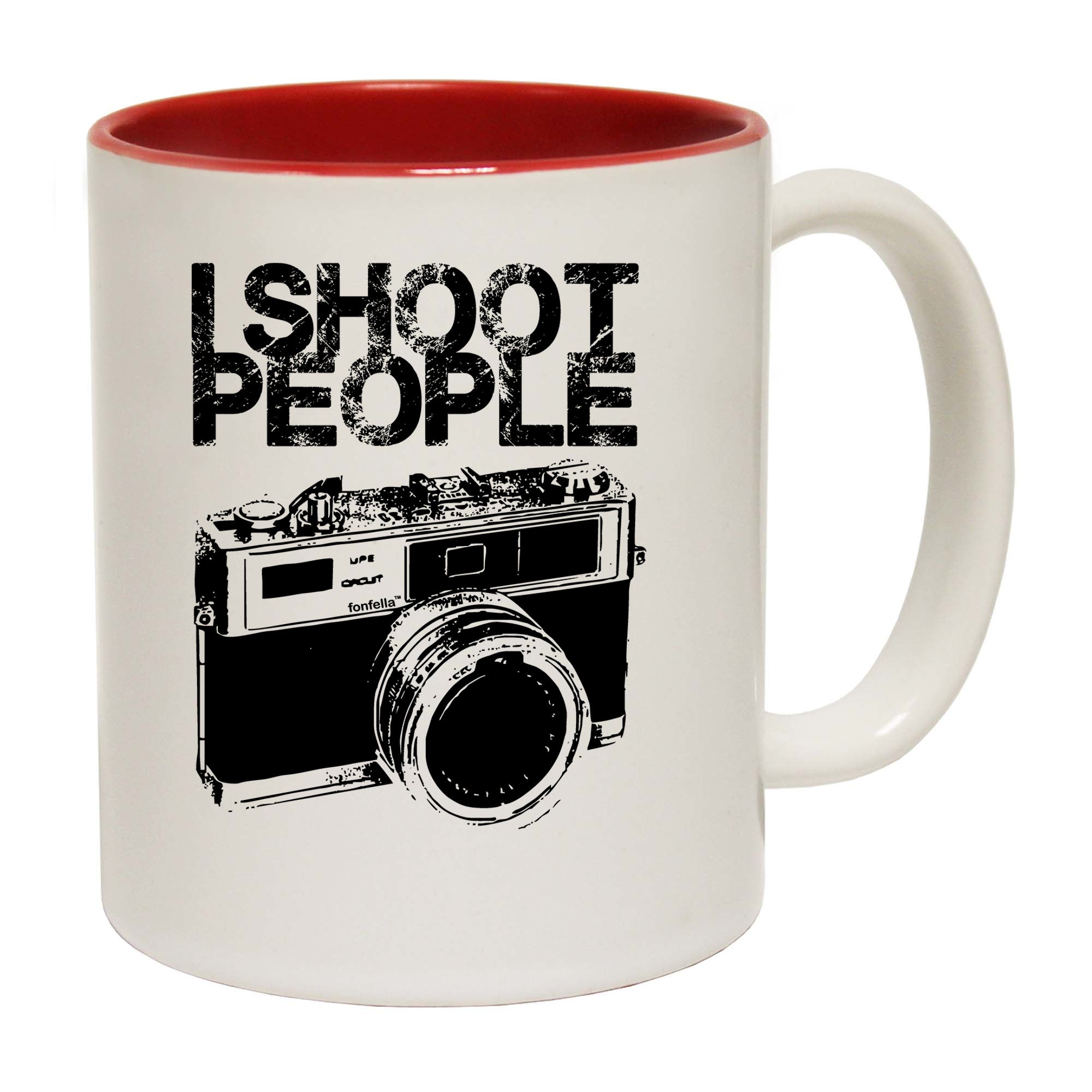 I Shoot People Black - Funny Coffee Mug