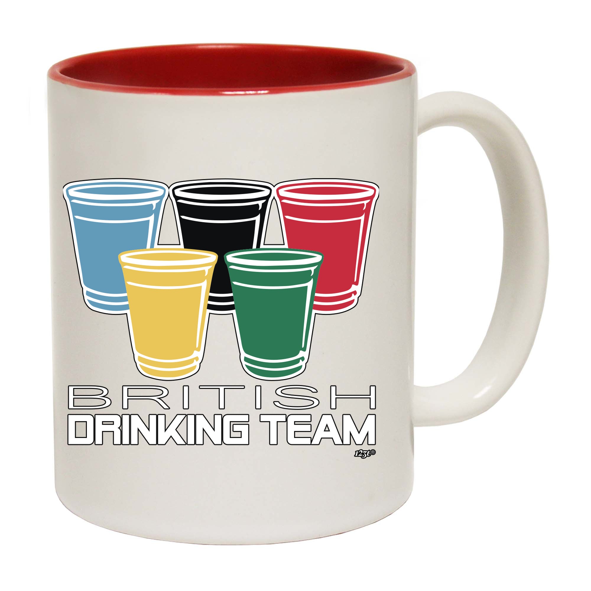 British Drinking Team Glasses - Funny Coffee Mug Cup