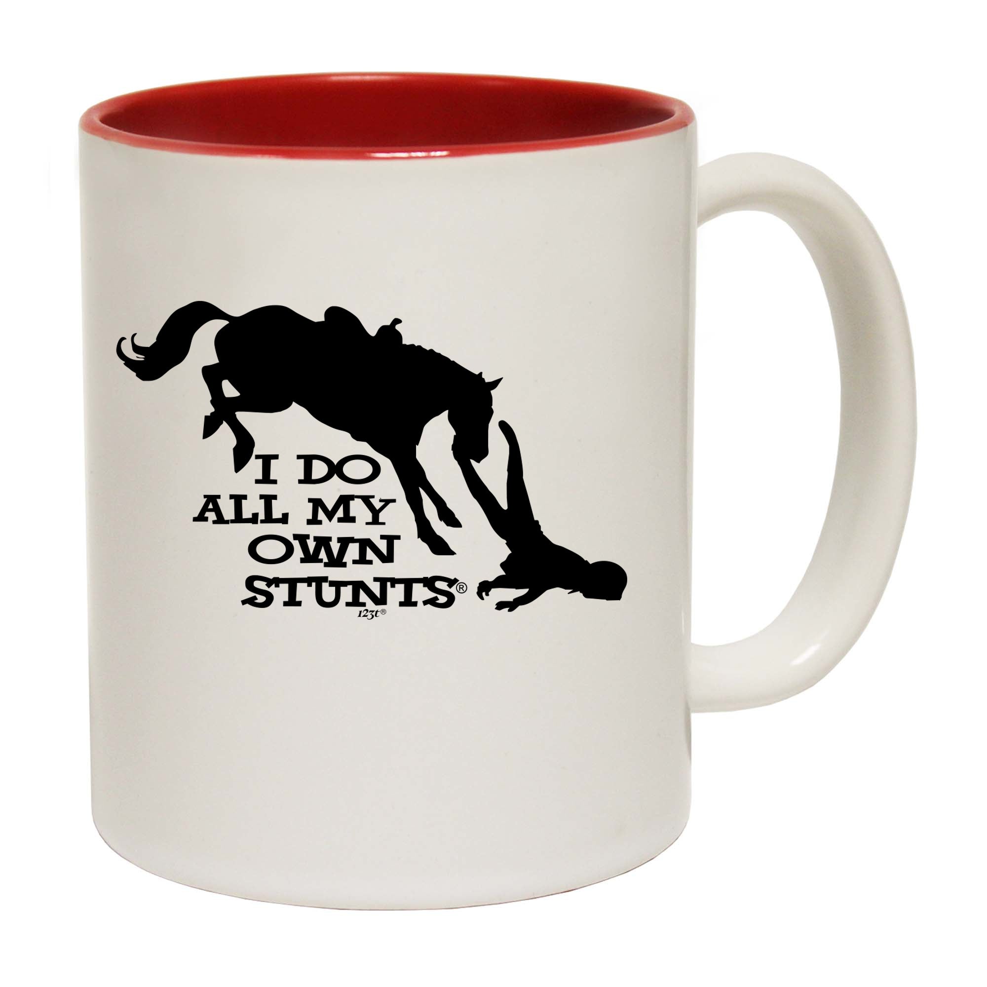 Horse Do All My Own Stunts - Funny Coffee Mug Cup