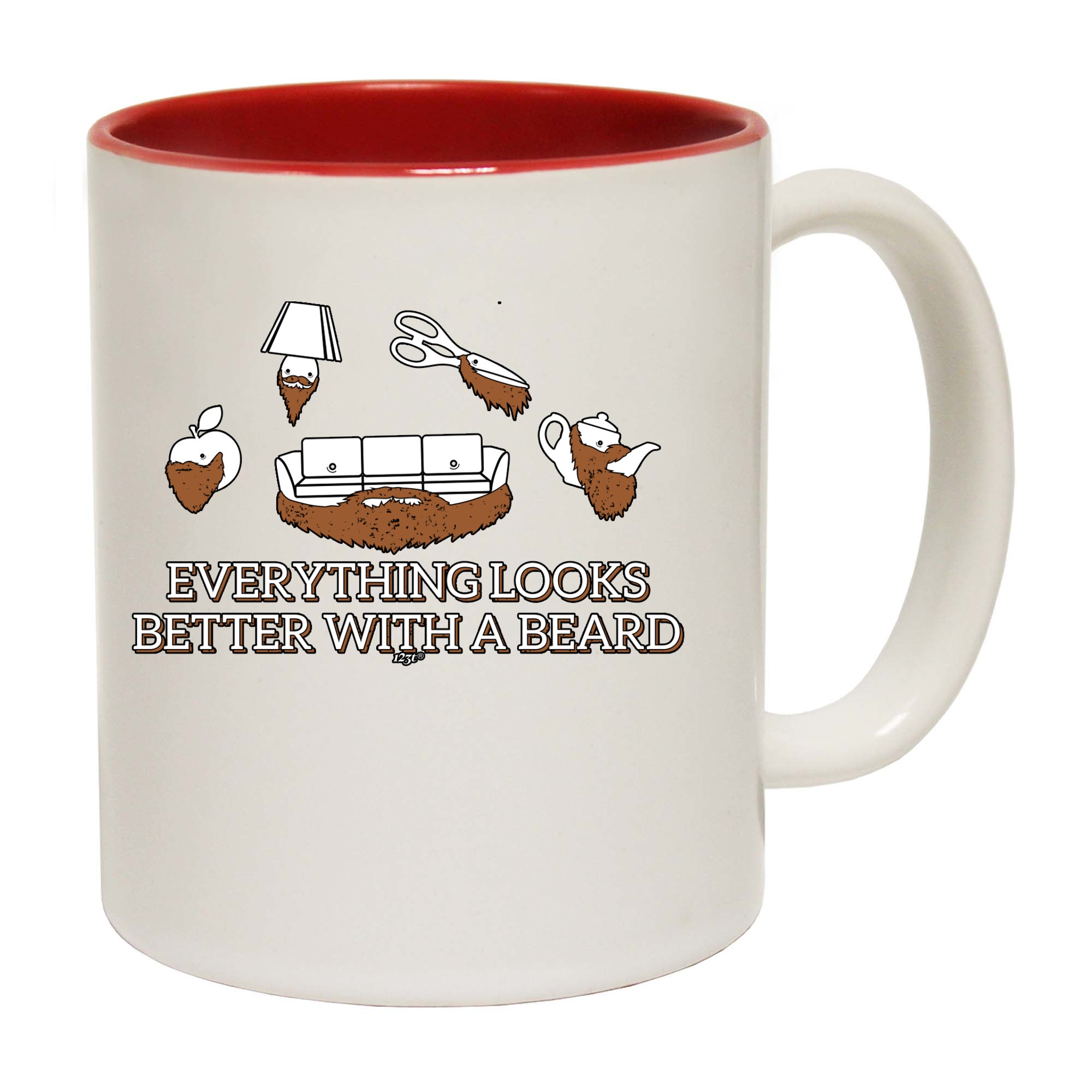 Everything Looks Better With A Beard - Funny Coffee Mug Cup