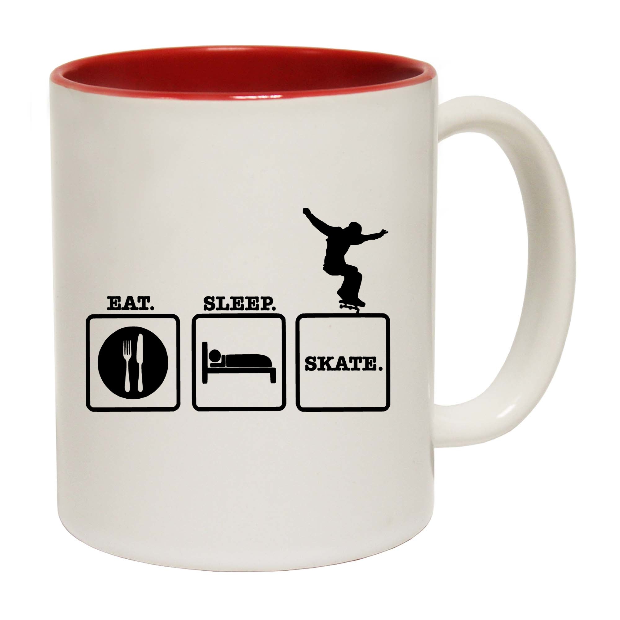 Eat Sleep Skate - Funny Coffee Mug