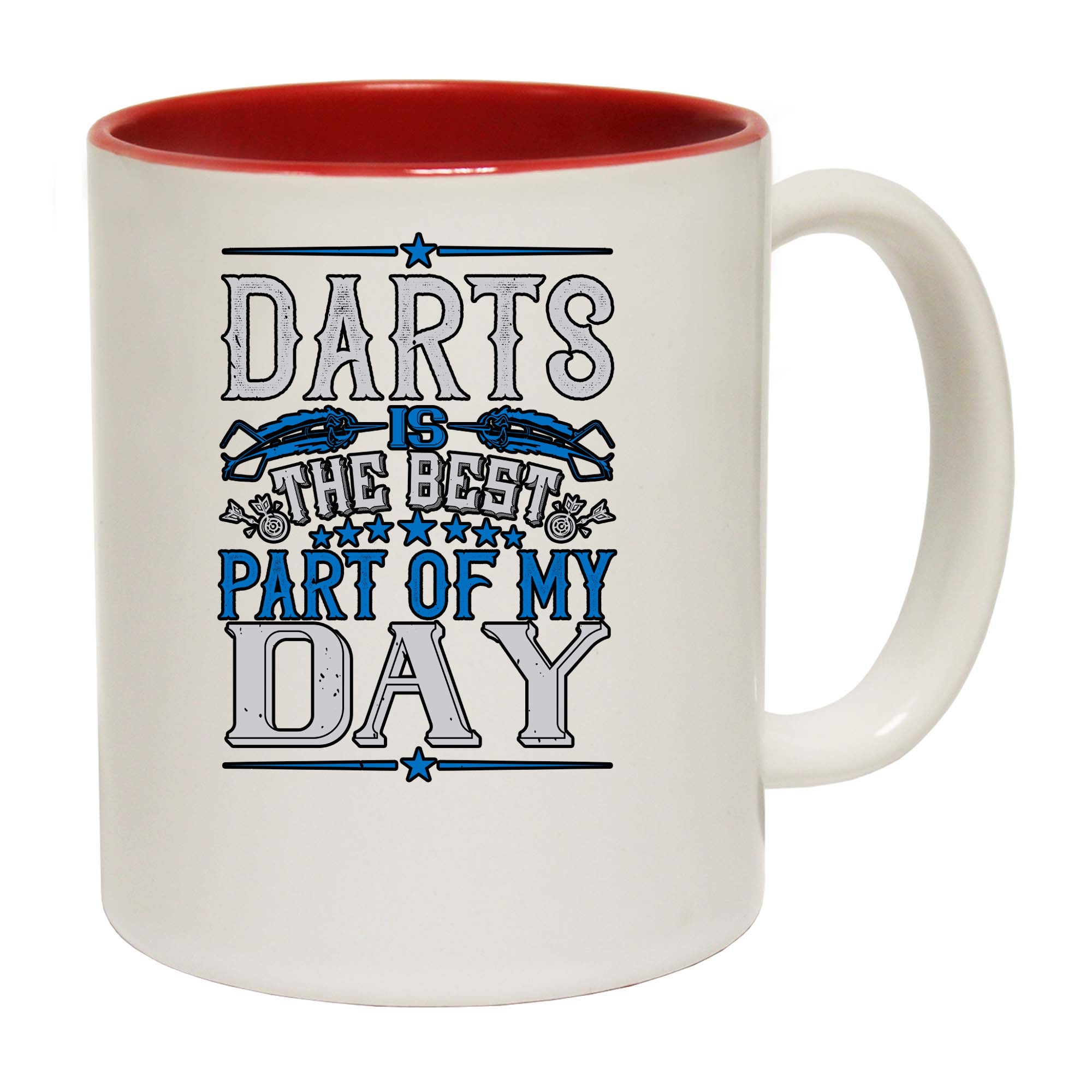 Darts Is The Best Part Of My Day - Funny Coffee Mug