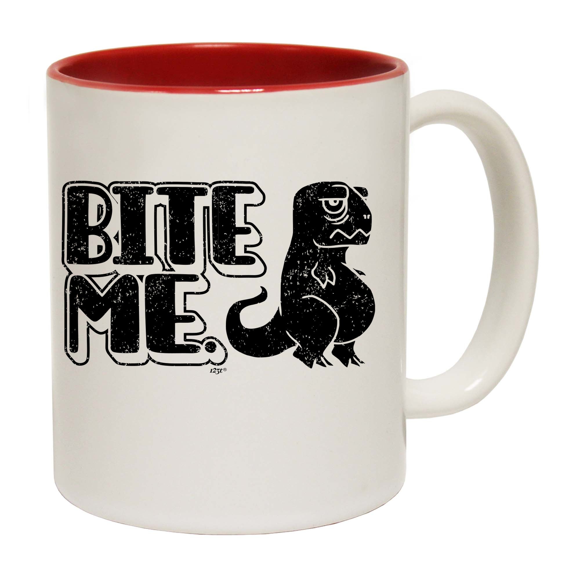 Bite Me Dinosaur - Funny Coffee Mug Cup