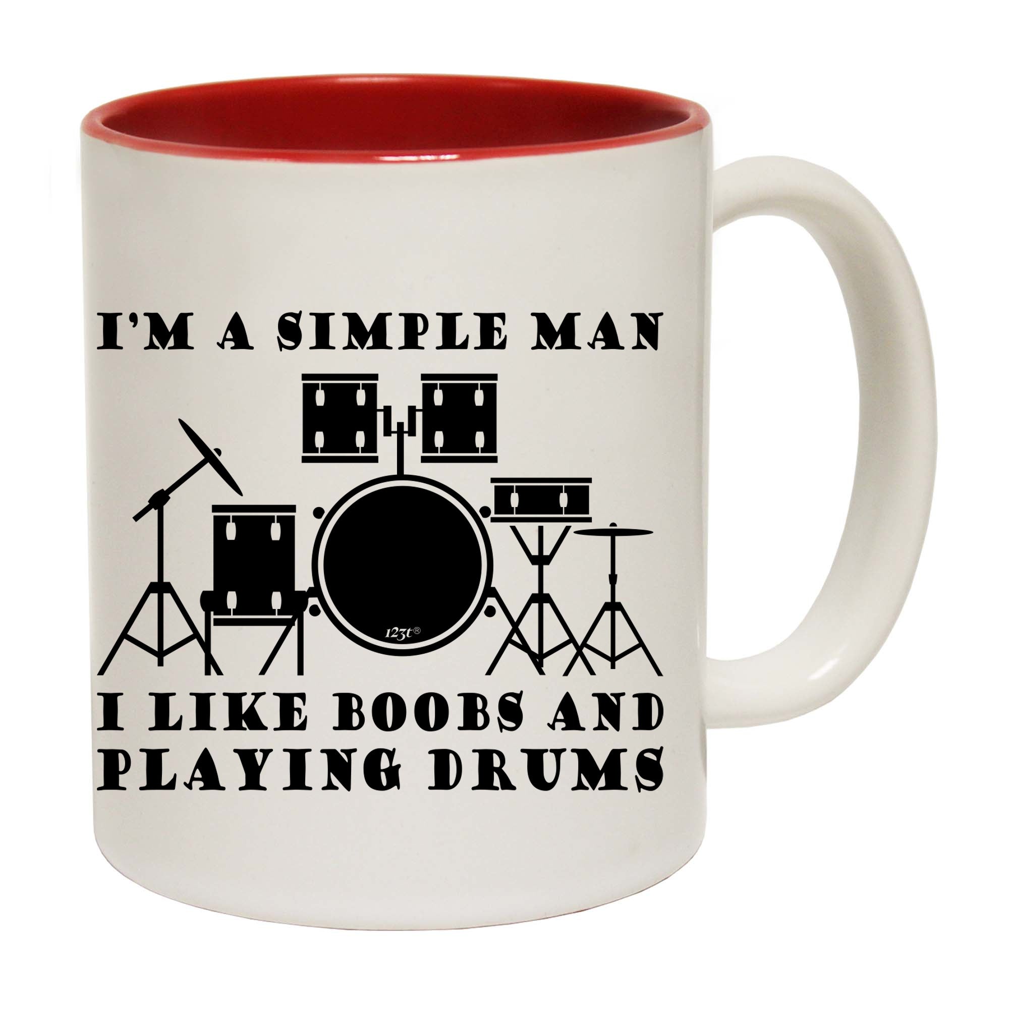I'M Simple B B Playing Drums Music - Funny Coffee Mug Cup