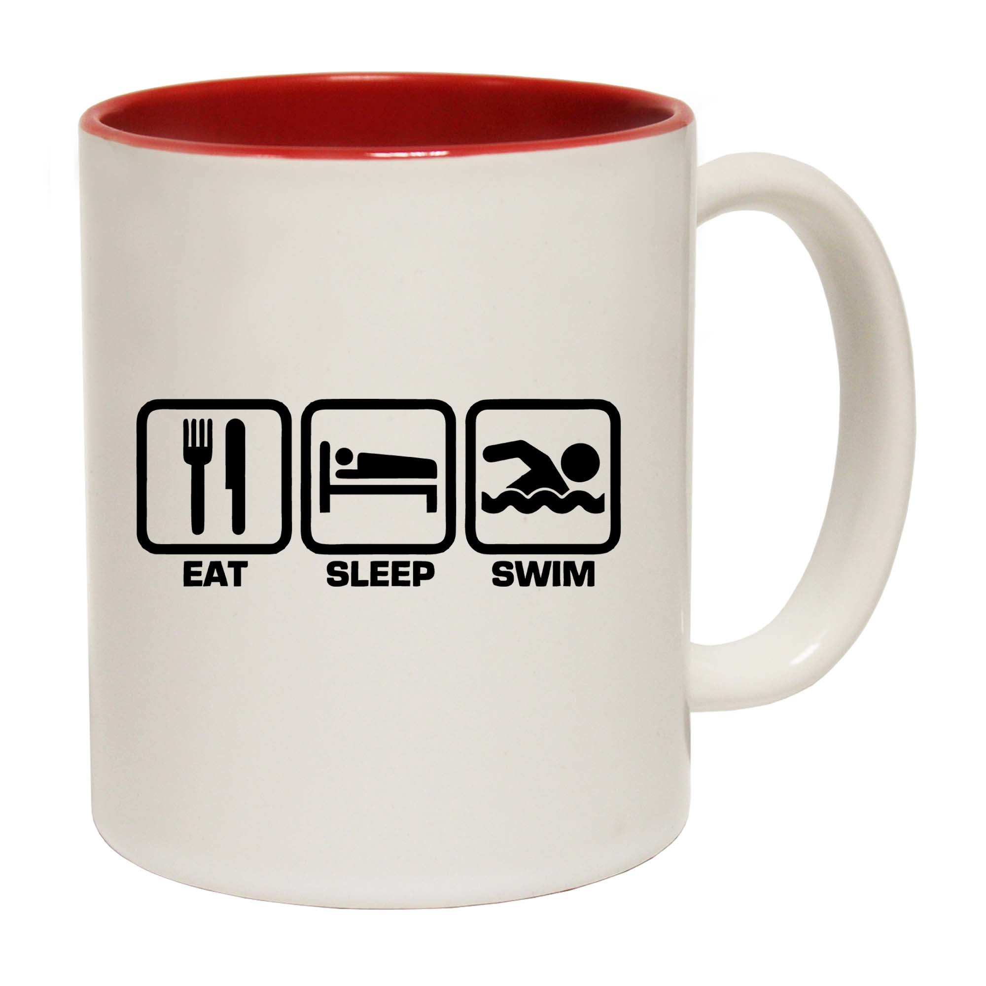 Eat Sleep Swim - Funny Coffee Mug