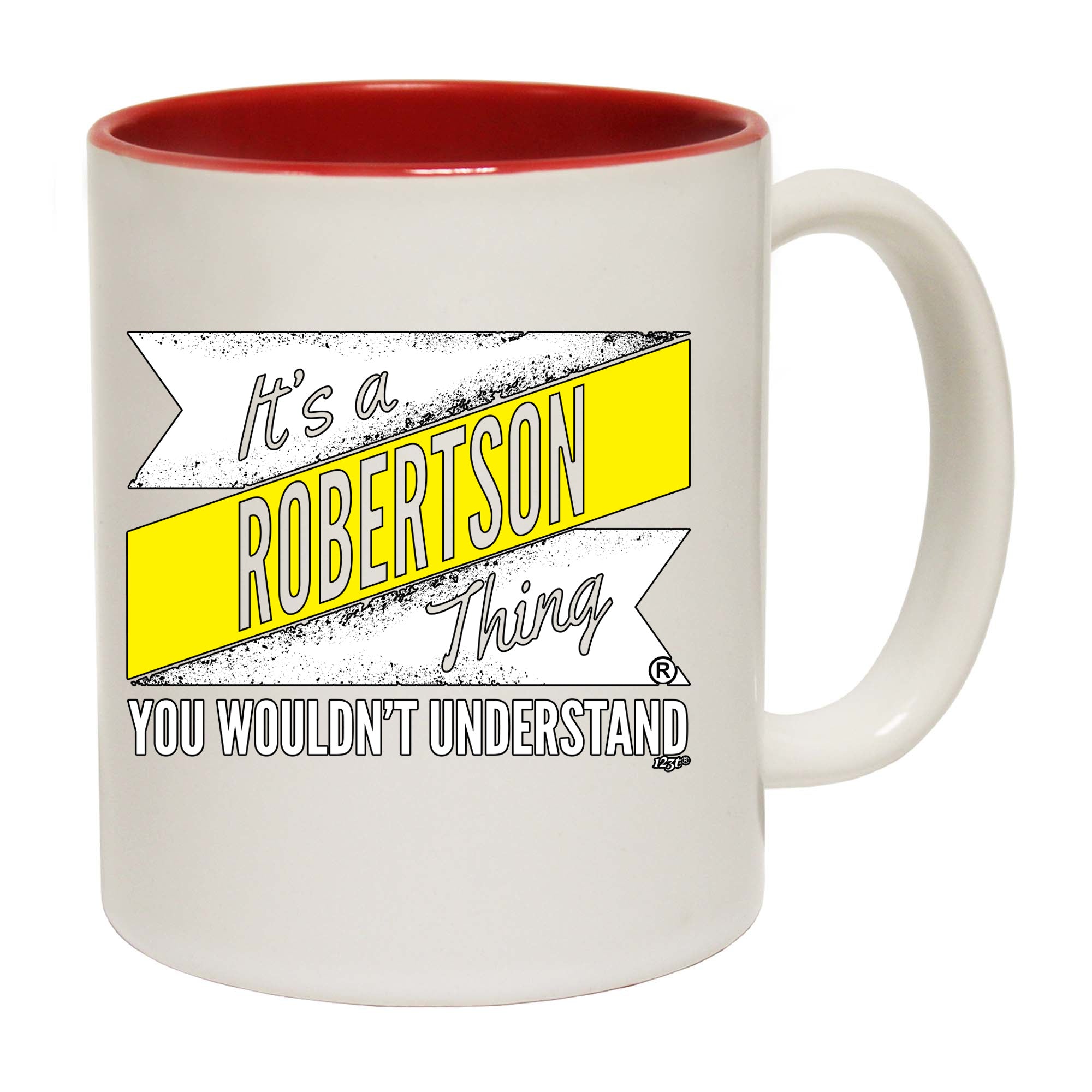 Robertson V2 Surname Thing - Funny Coffee Mug