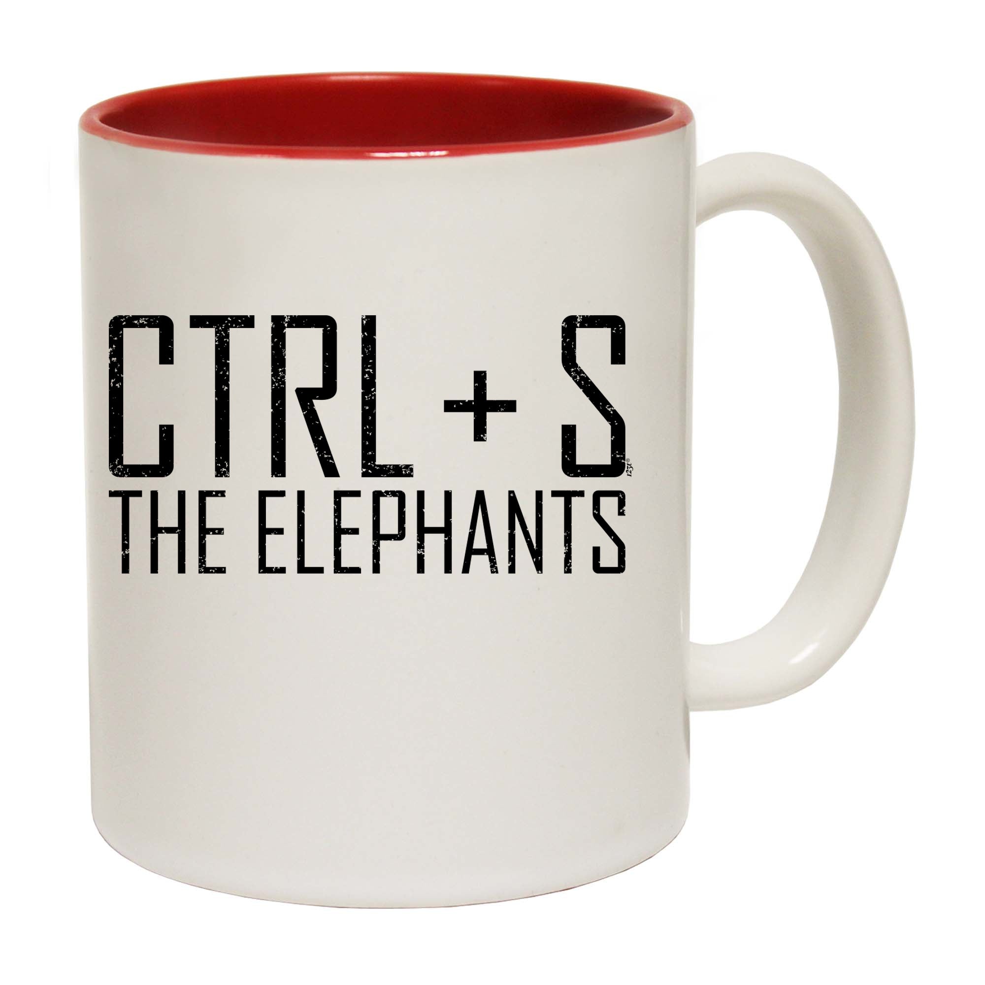 Ctrl S Save The Elephants - Funny Coffee Mug Cup