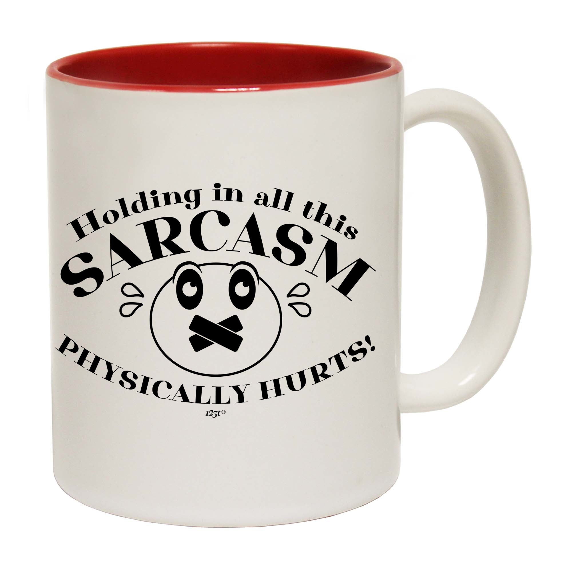 Holding In All This Sarcasm - Funny Coffee Mug Cup