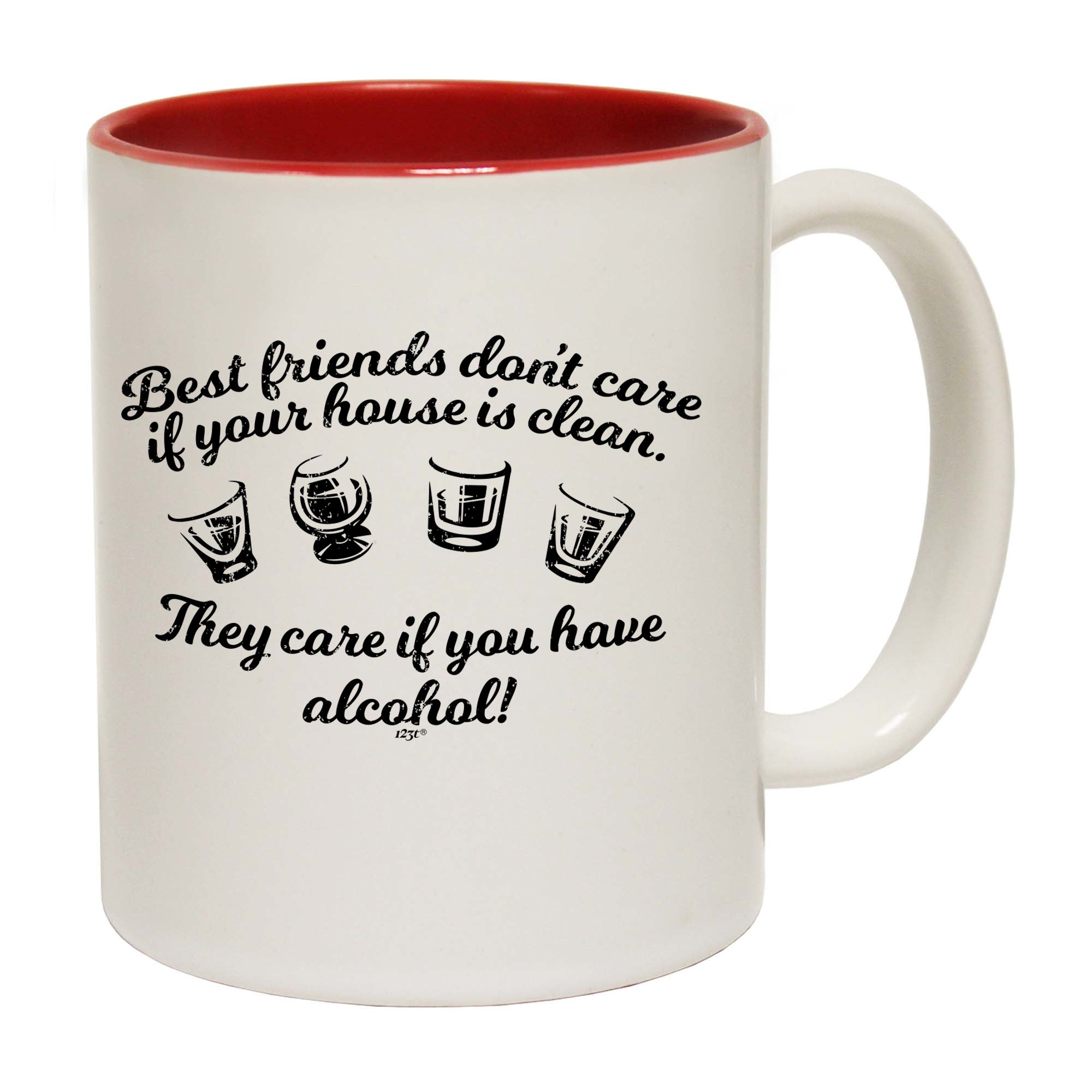 Best Friends Dont Care If Your House Is Clean - Funny Coffee Mug Cup