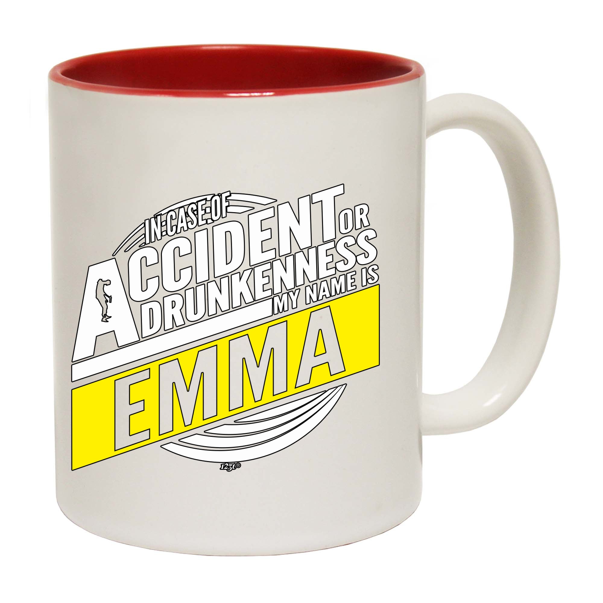In Case Of Accident Or Drunkenness Emma - Funny Coffee Mug Cup