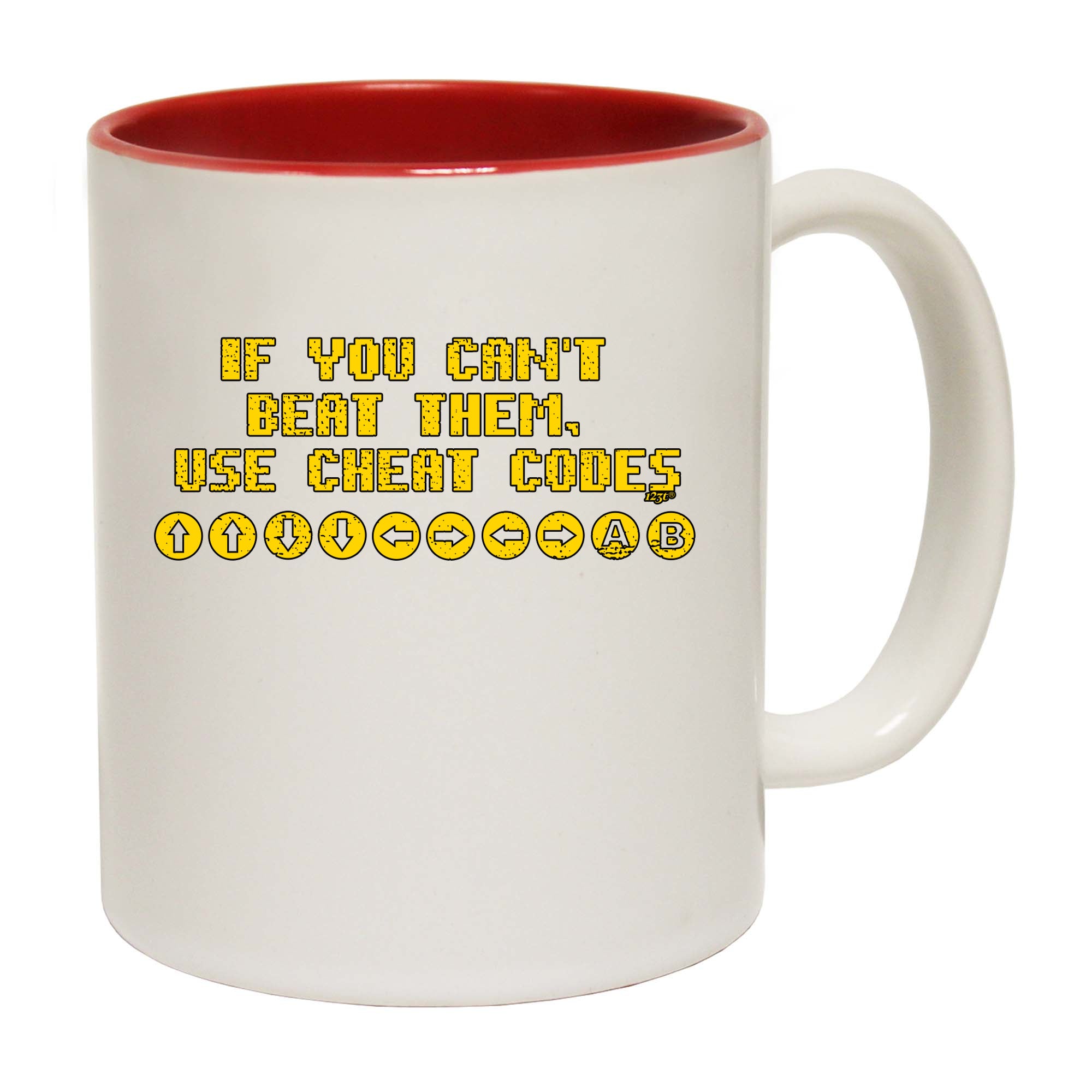 If You Cant Beat Them Use Cheat Codes - Funny Coffee Mug Cup