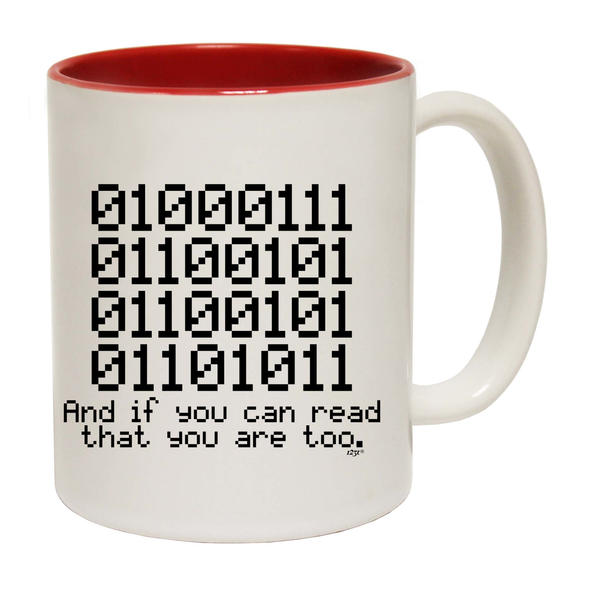 Binary 01000111 If You Can Read - Funny Coffee Mug Cup