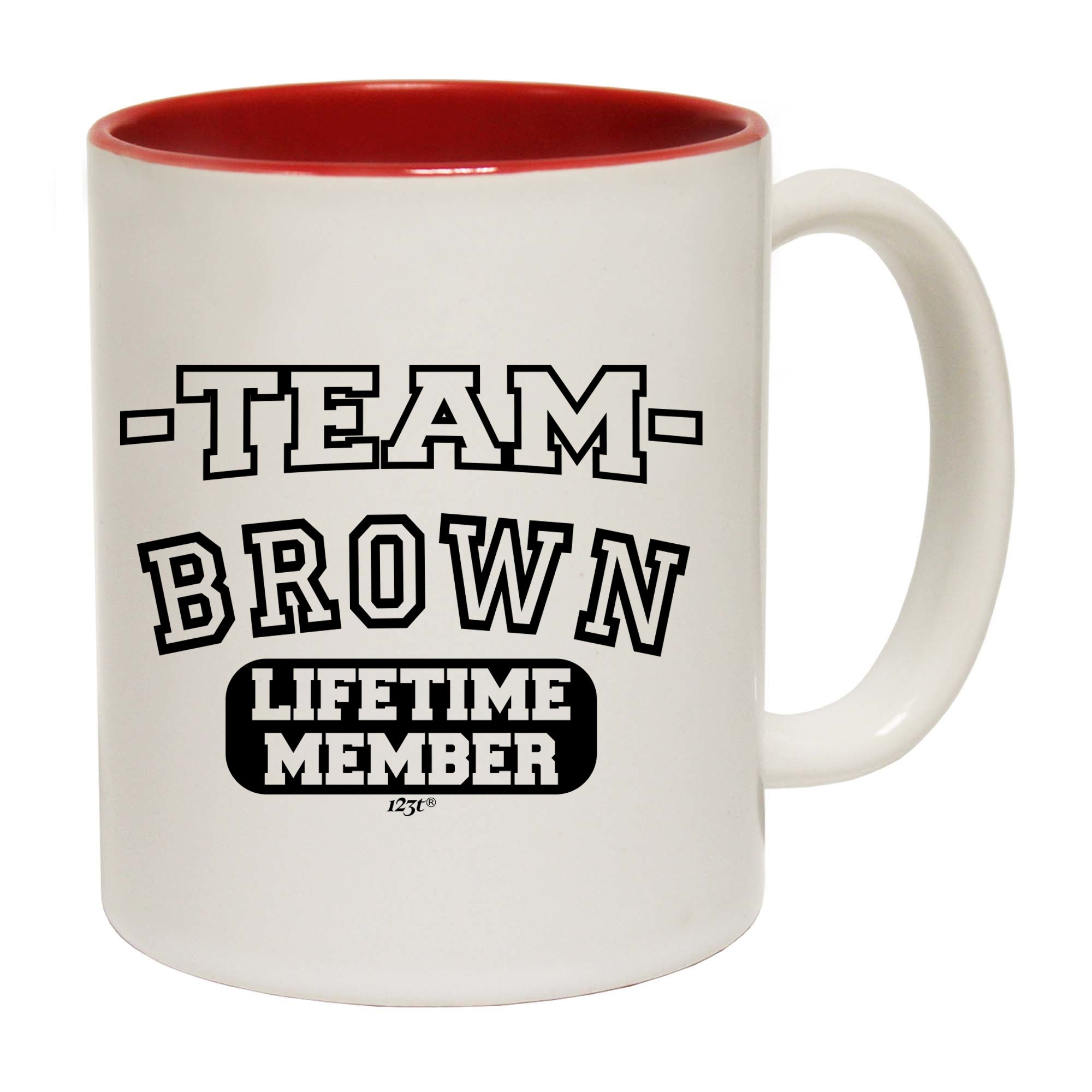 Brown V2 Team Lifetime Member - Funny Coffee Mug Cup