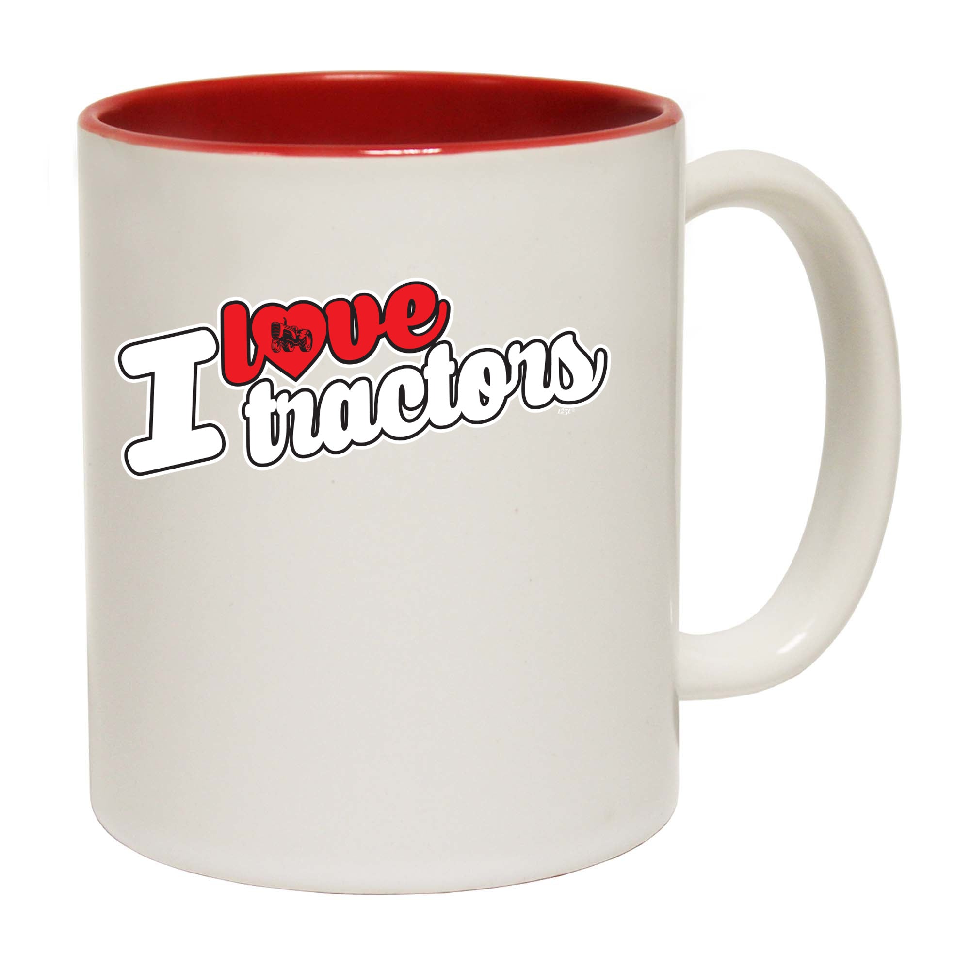 Love Tractors Stencil - Funny Coffee Mug
