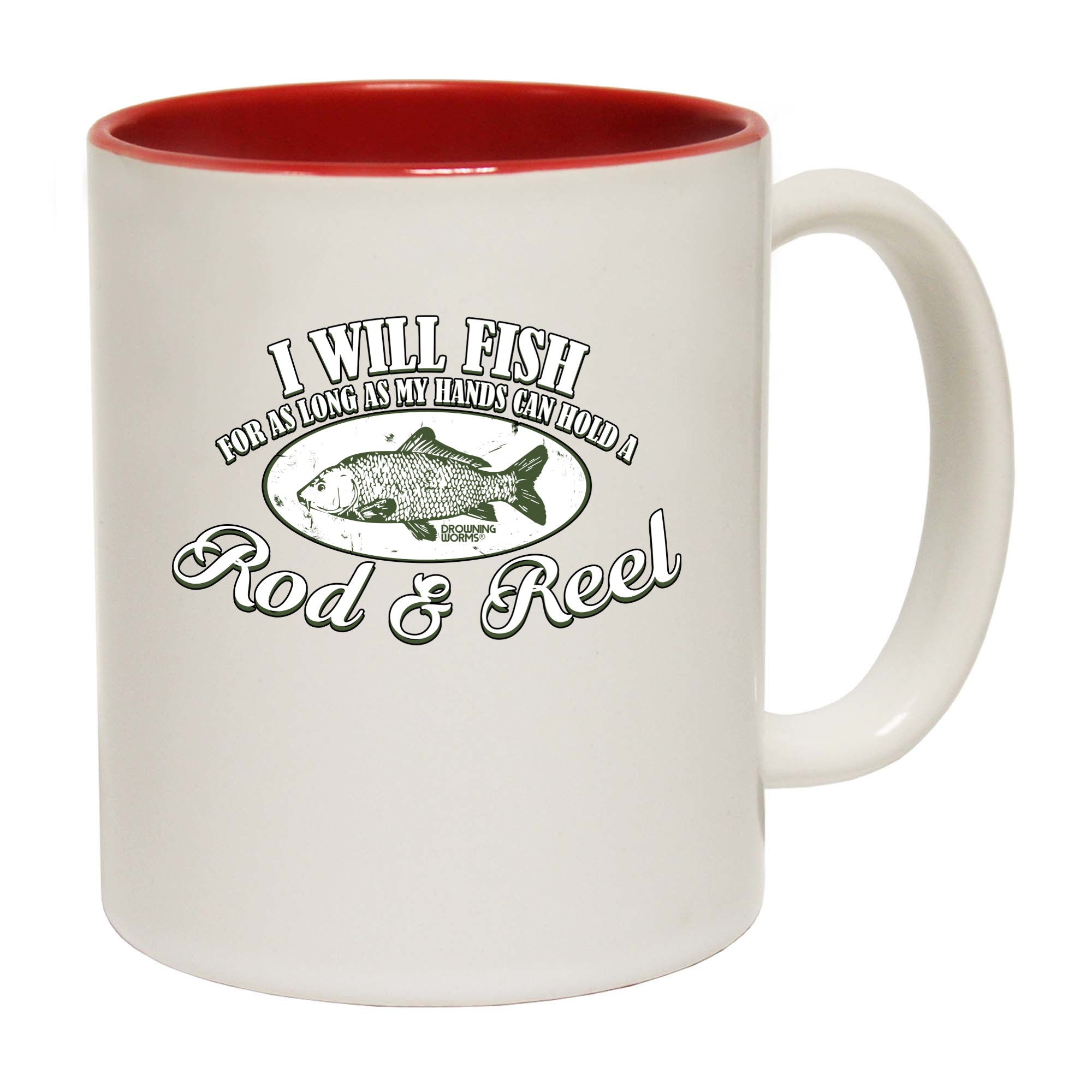 Dw I Will Fish For As Long Rod And Reel - Funny Coffee Mug