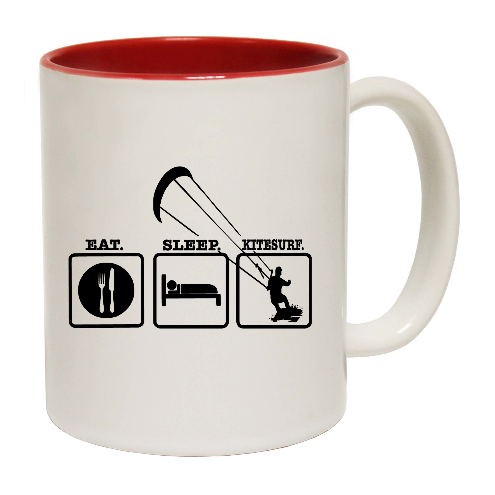 Eat Sleep Kitesurf - Funny Coffee Mug