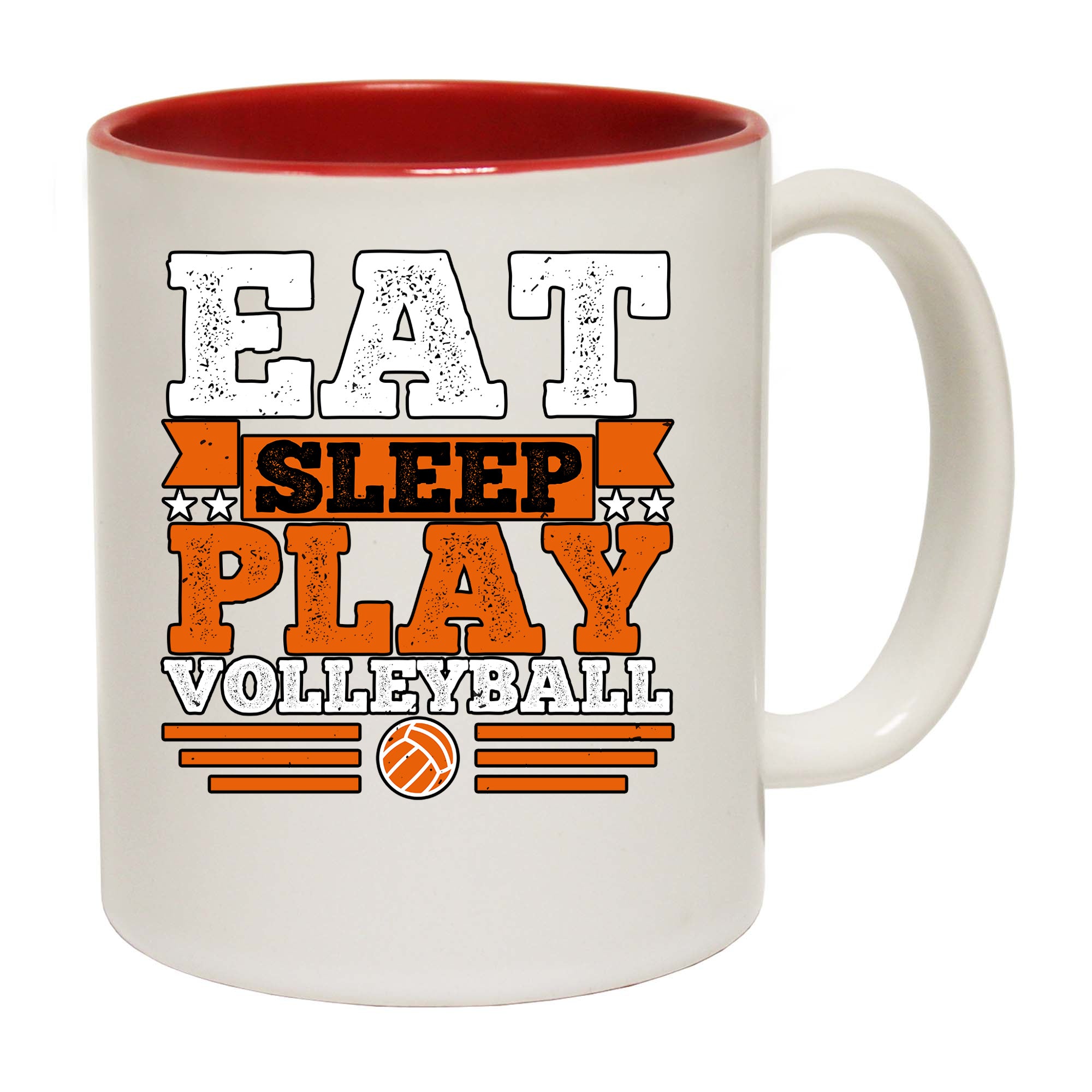 Eat Sleep Play Volleyball - Funny Coffee Mug