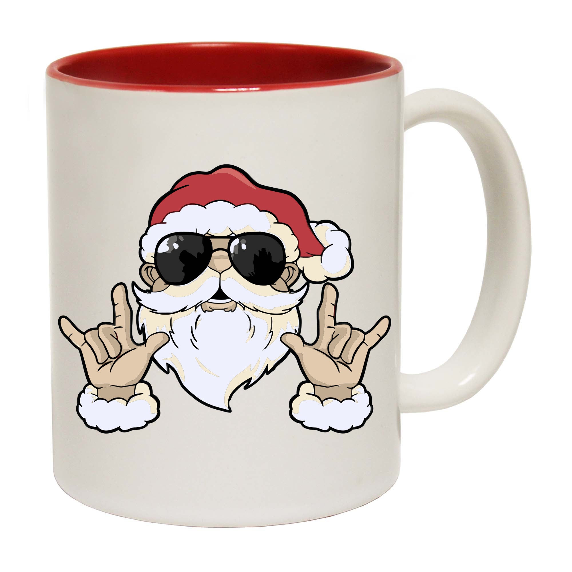 Chrismas Rock Santa - Funny Coffee Mug