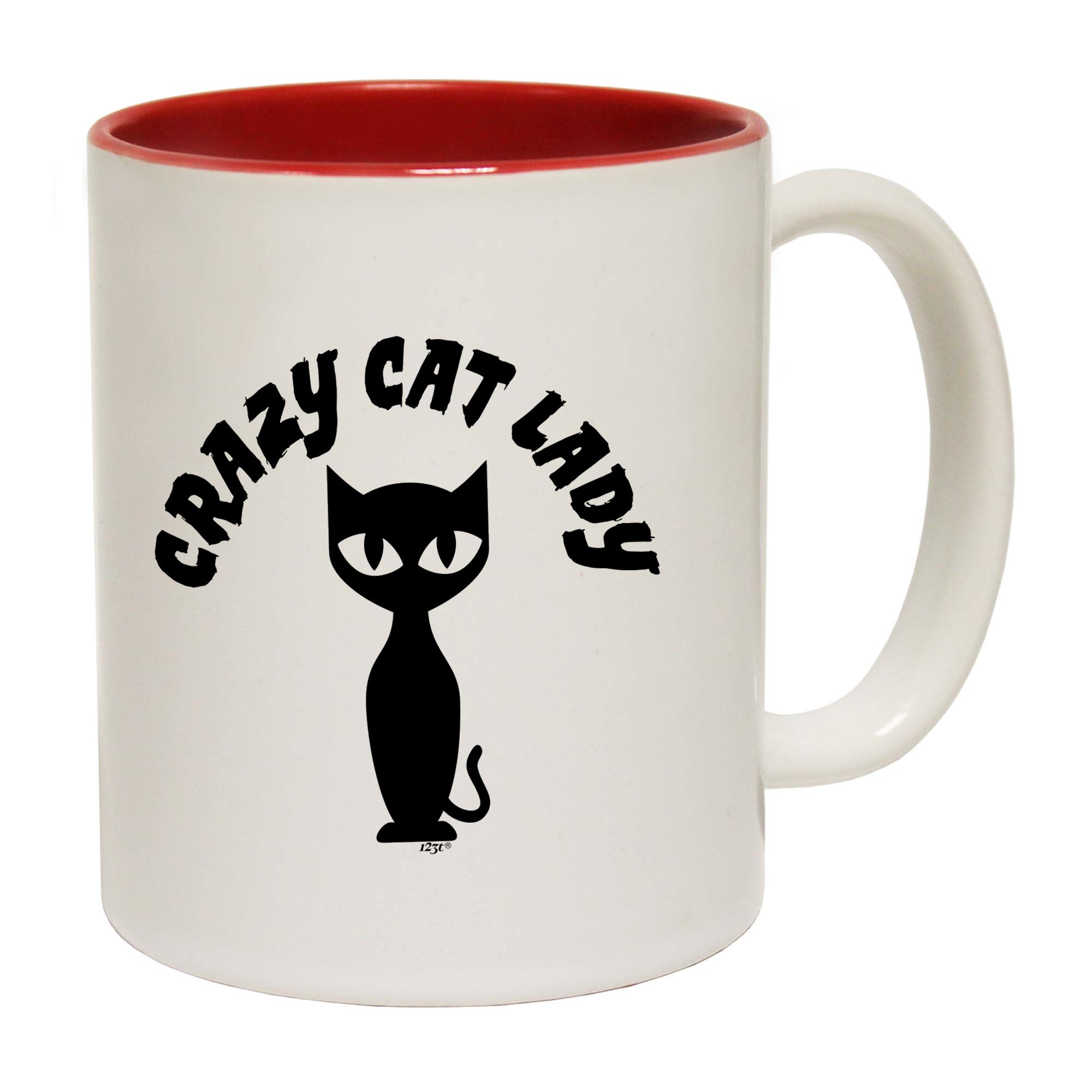 Crazy Cat Lady White - Funny Coffee Mug Cup