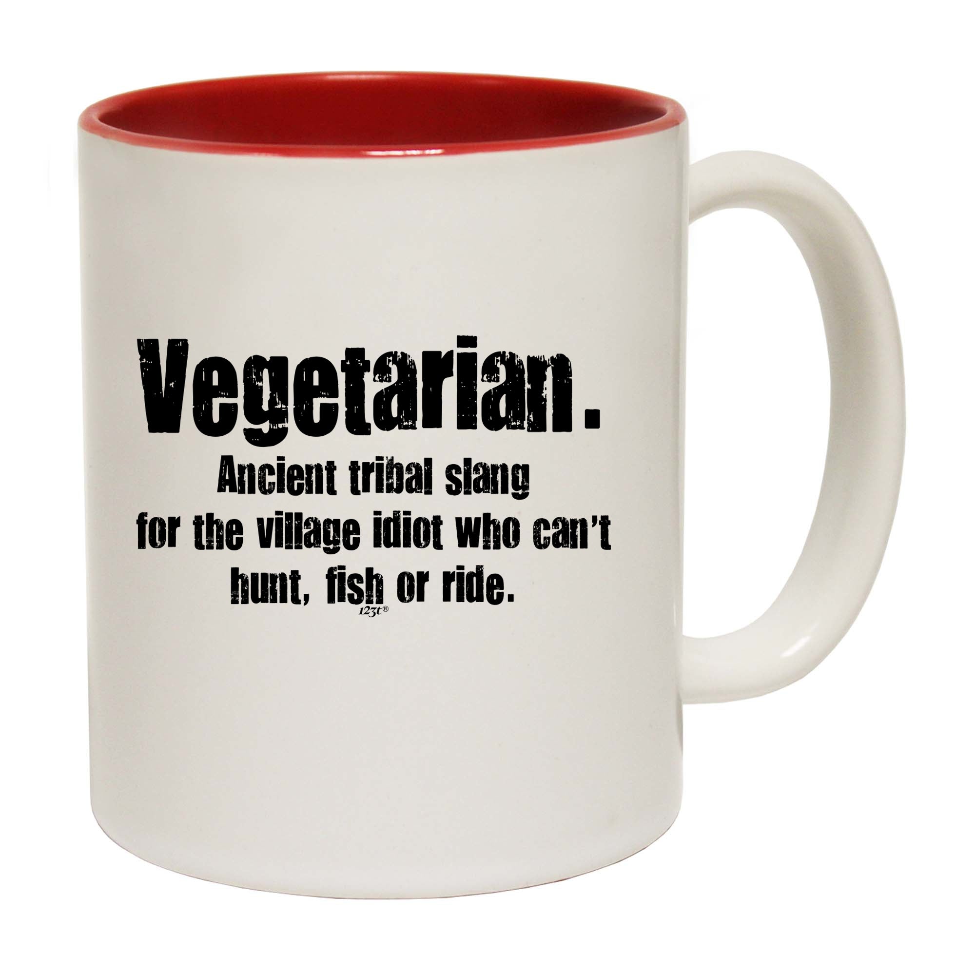 Vegetarian Ancient Tribal Slang - Funny Coffee Mug