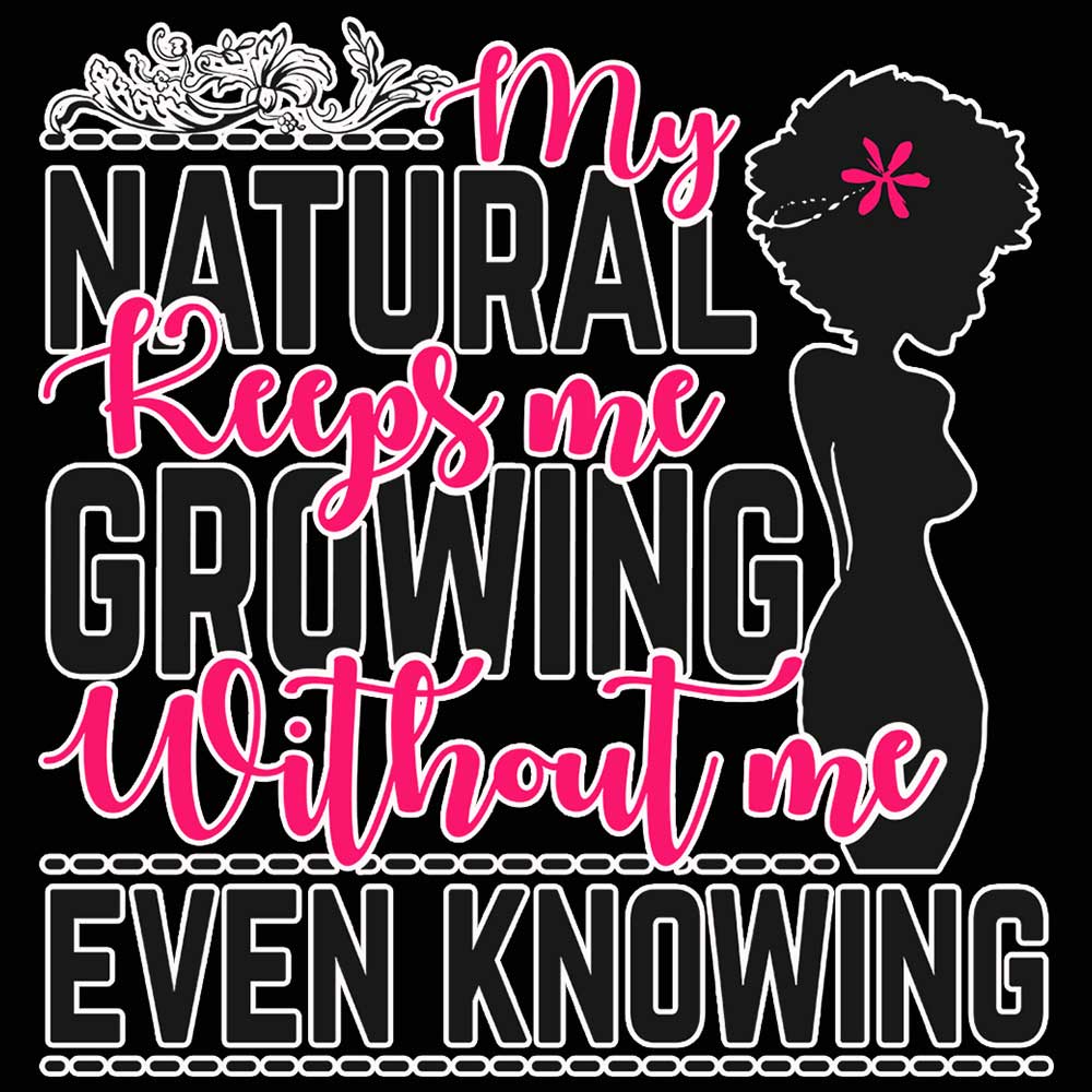 My Natural Keeps Me Crowing Afro - Mens 123t Funny T-Shirt Tshirts