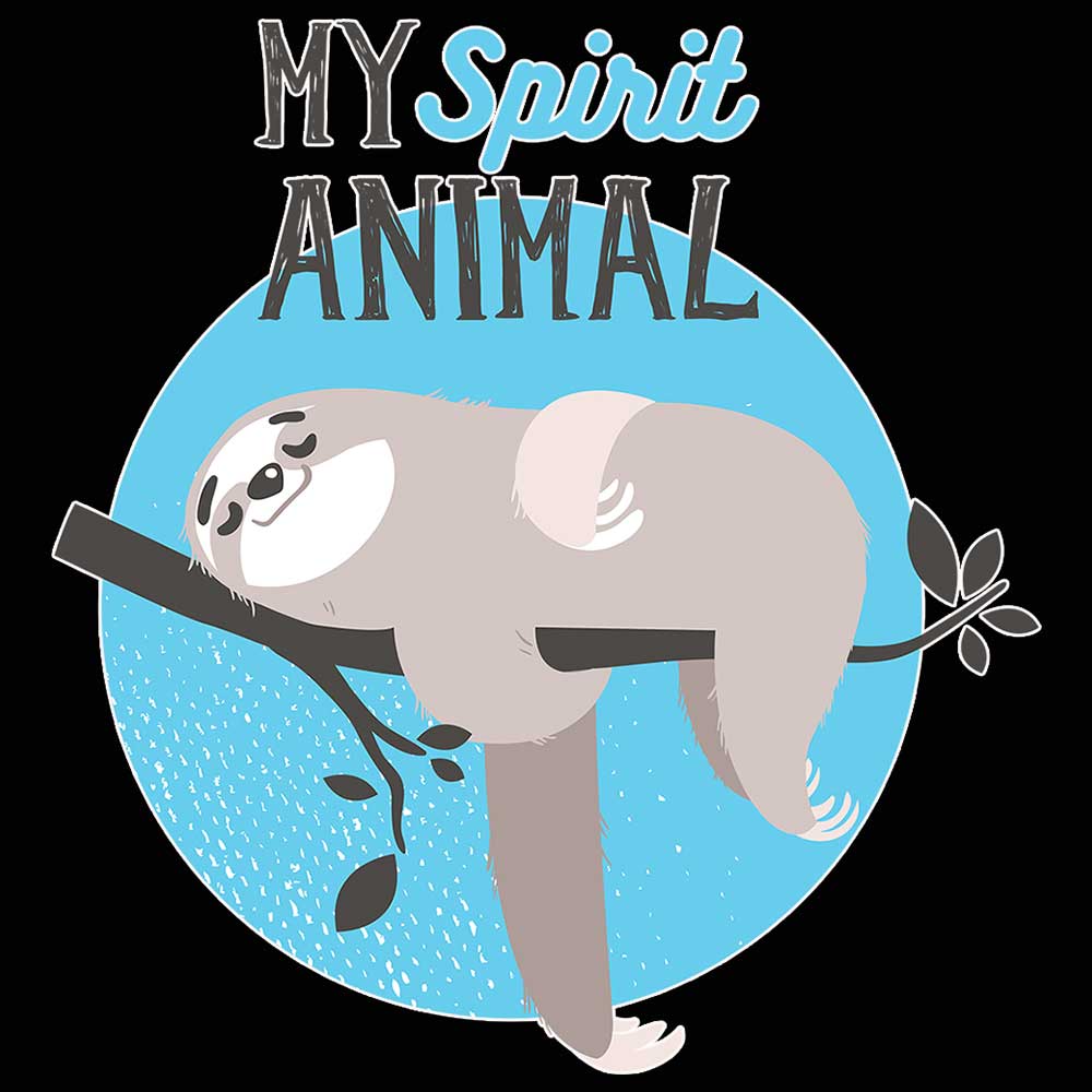 My Spirit Animal Sloth - Mens 123t Funny T-Shirt Tshirts