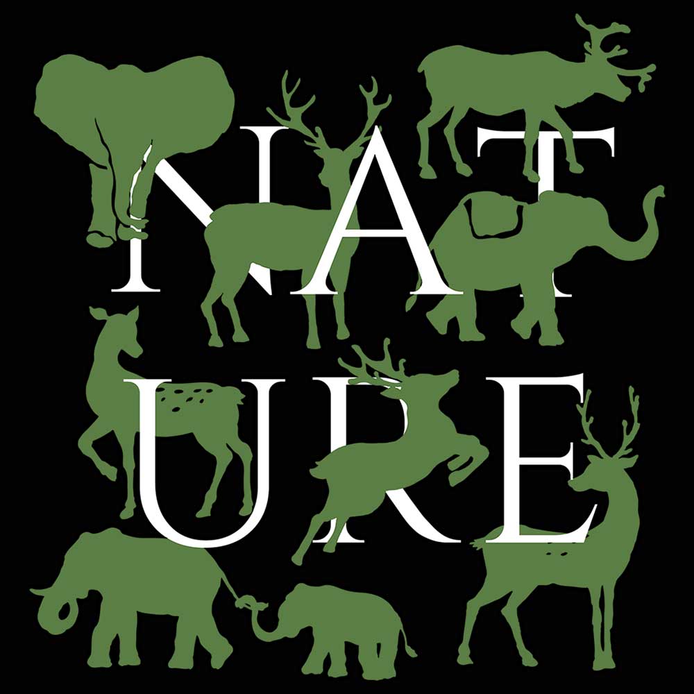 Nature Animals Elephant Deer - Mens 123t Funny T-Shirt Tshirts