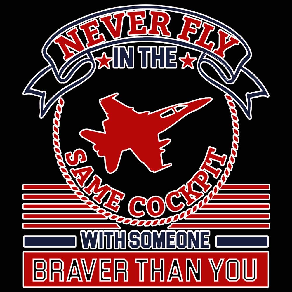 Never Fly In The Same Cockpit Jet Fighter Plane - Mens 123t Funny T-Shirt Tshirts