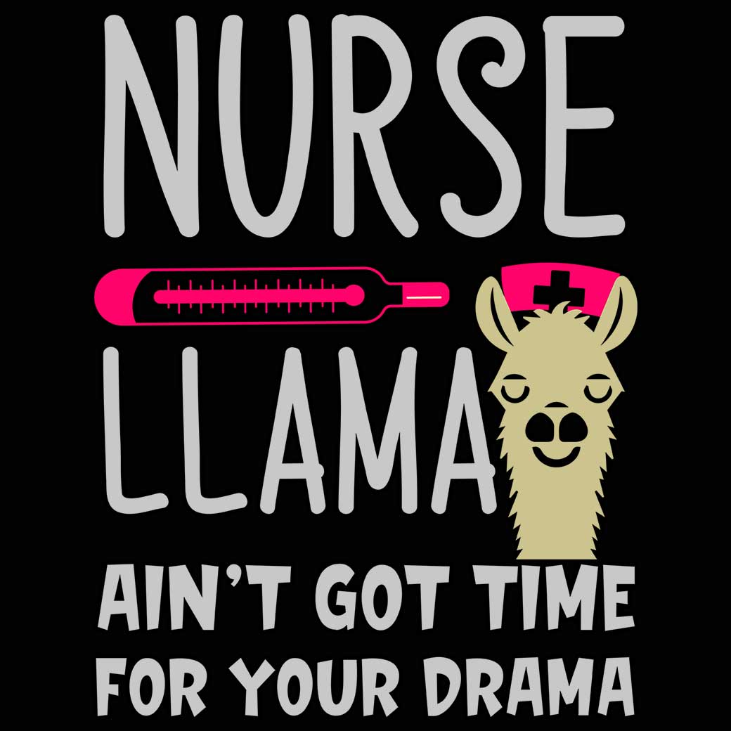 Nurse Llama - Mens 123t Funny T-Shirt Tshirts