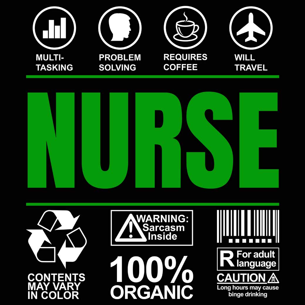 Nurse Sarcastic Humour - Mens 123t Funny T-Shirt Tshirts
