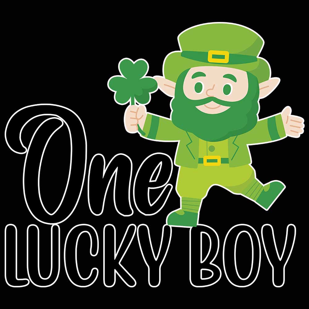 One Lucky Boy Irish St Patricks Day Ireland - Mens 123t Funny T-Shirt Tshirts