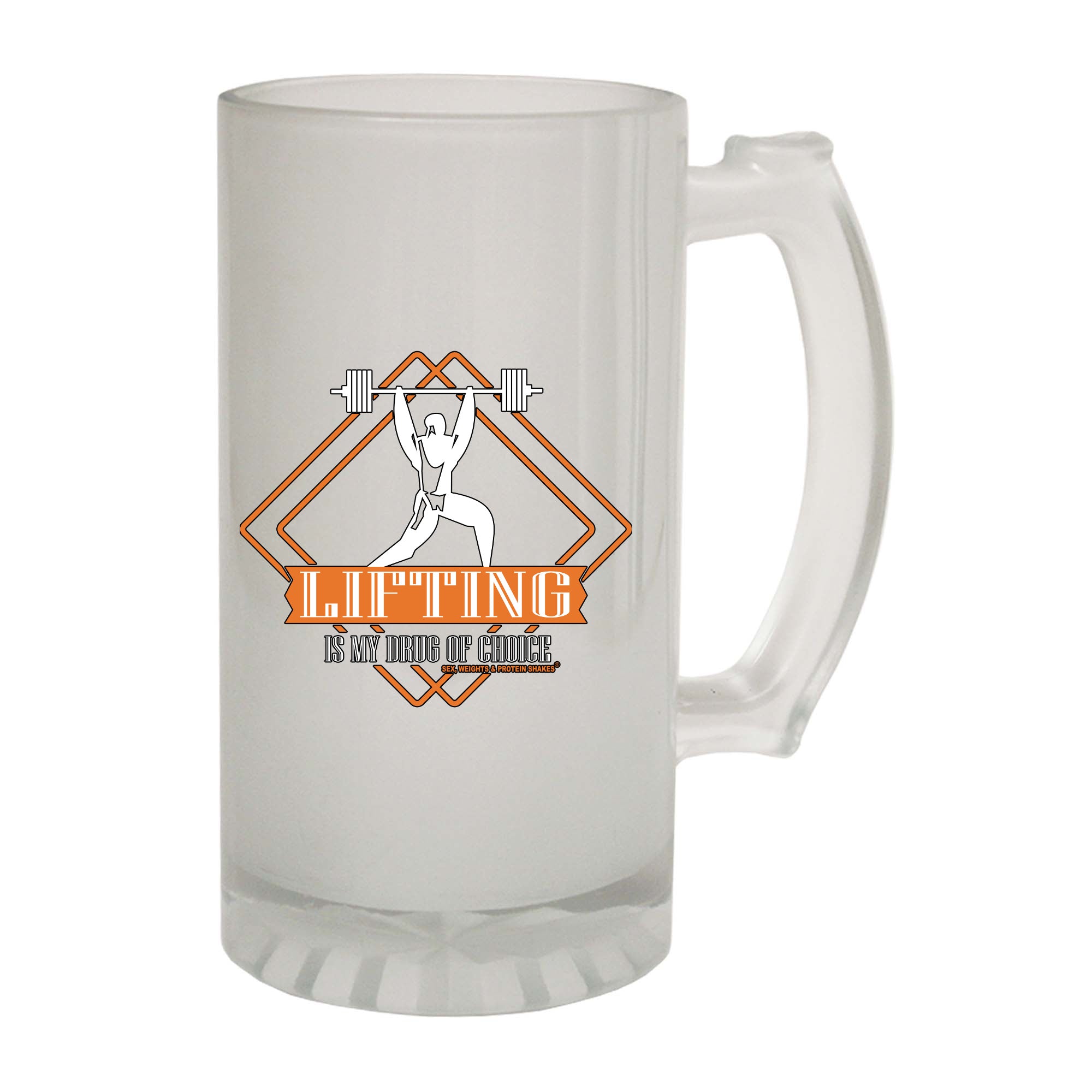 Swps Drug Of Choice Lifting - Funny Beer Stein