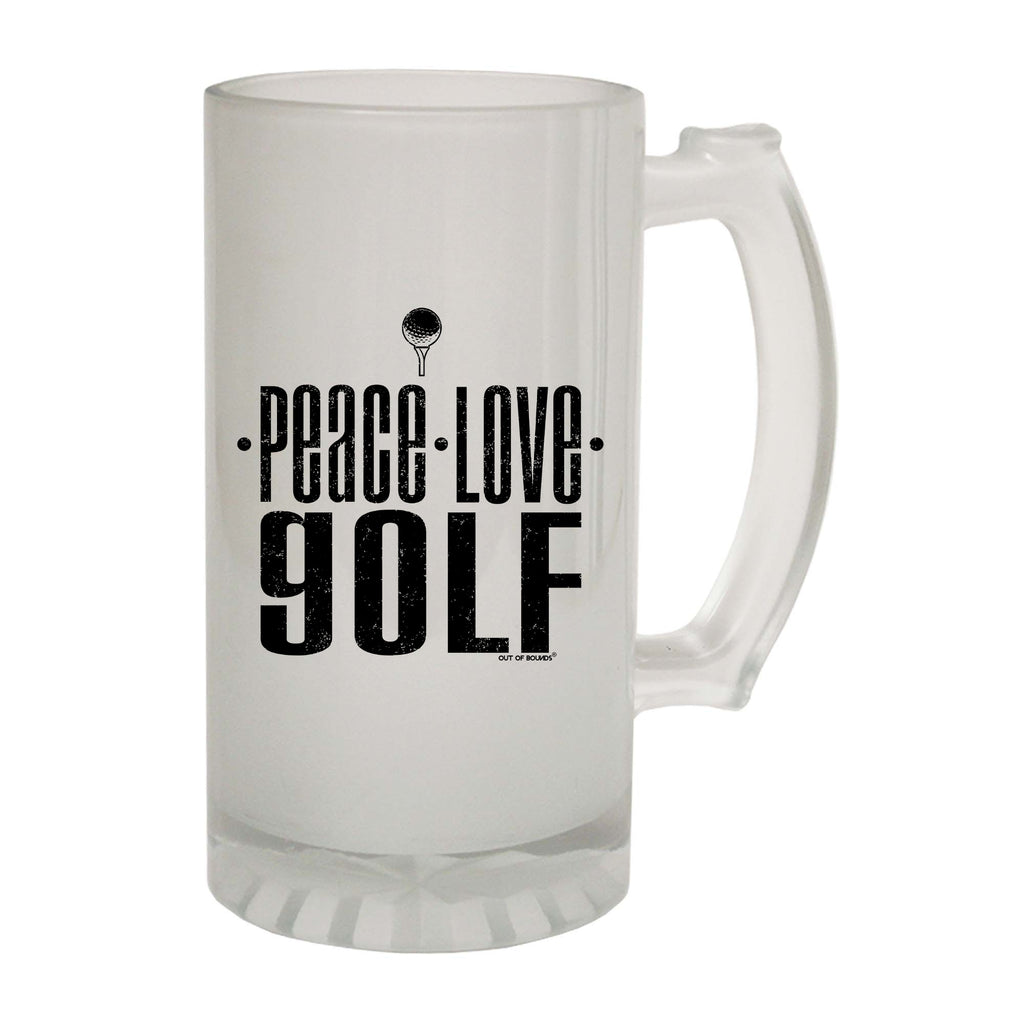 Oob Peace Love Golf - Funny Beer Stein