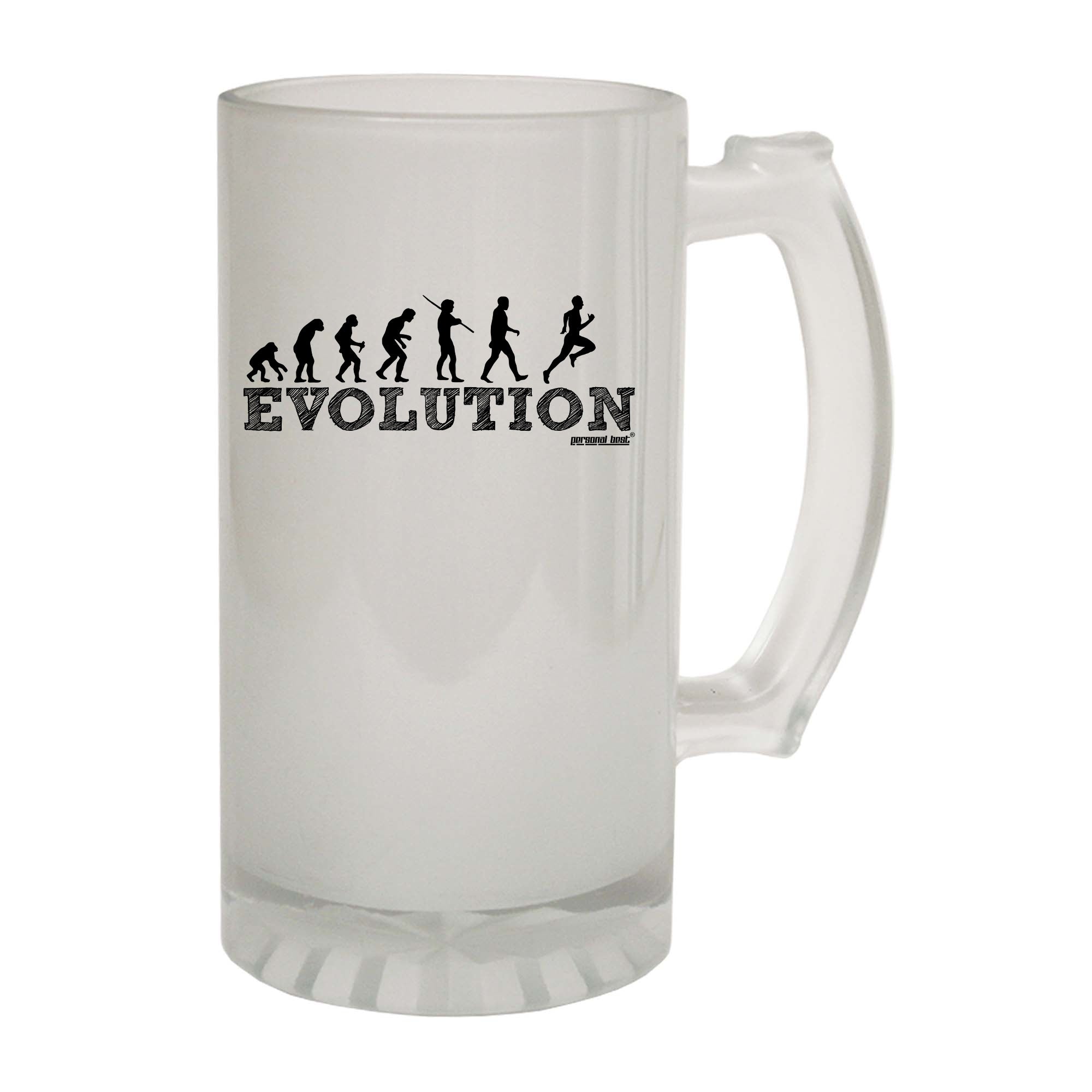 Pb Evolution Running - Funny Beer Stein