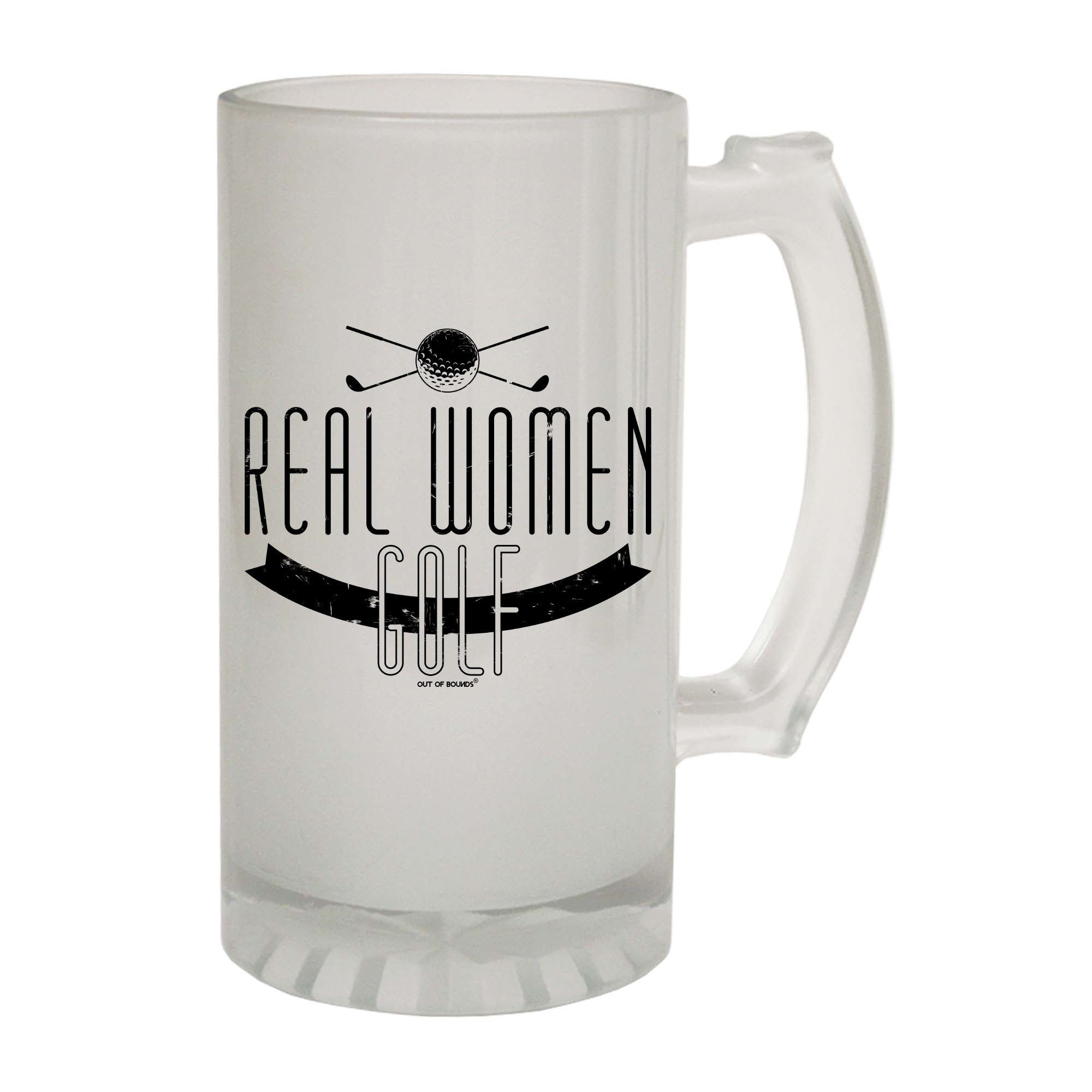 Oob Real Women Golf - Funny Beer Stein