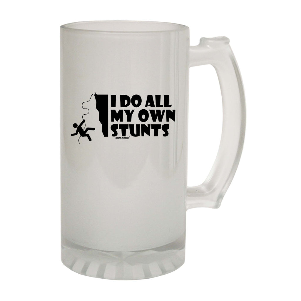 Aa I Do All My Own Stunts Climbing - Funny Beer Stein