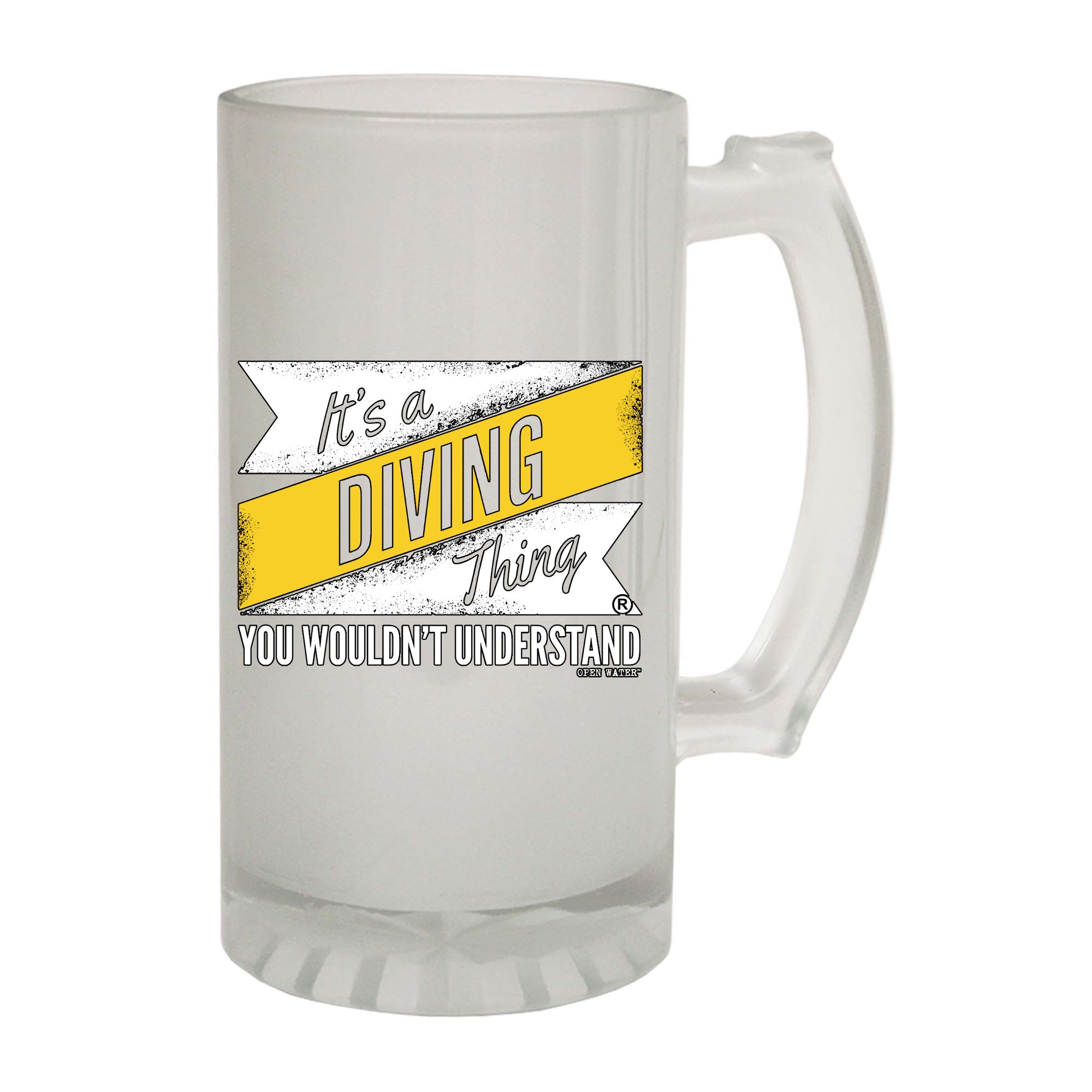 Ow Its A Diving Thing - Funny Beer Stein