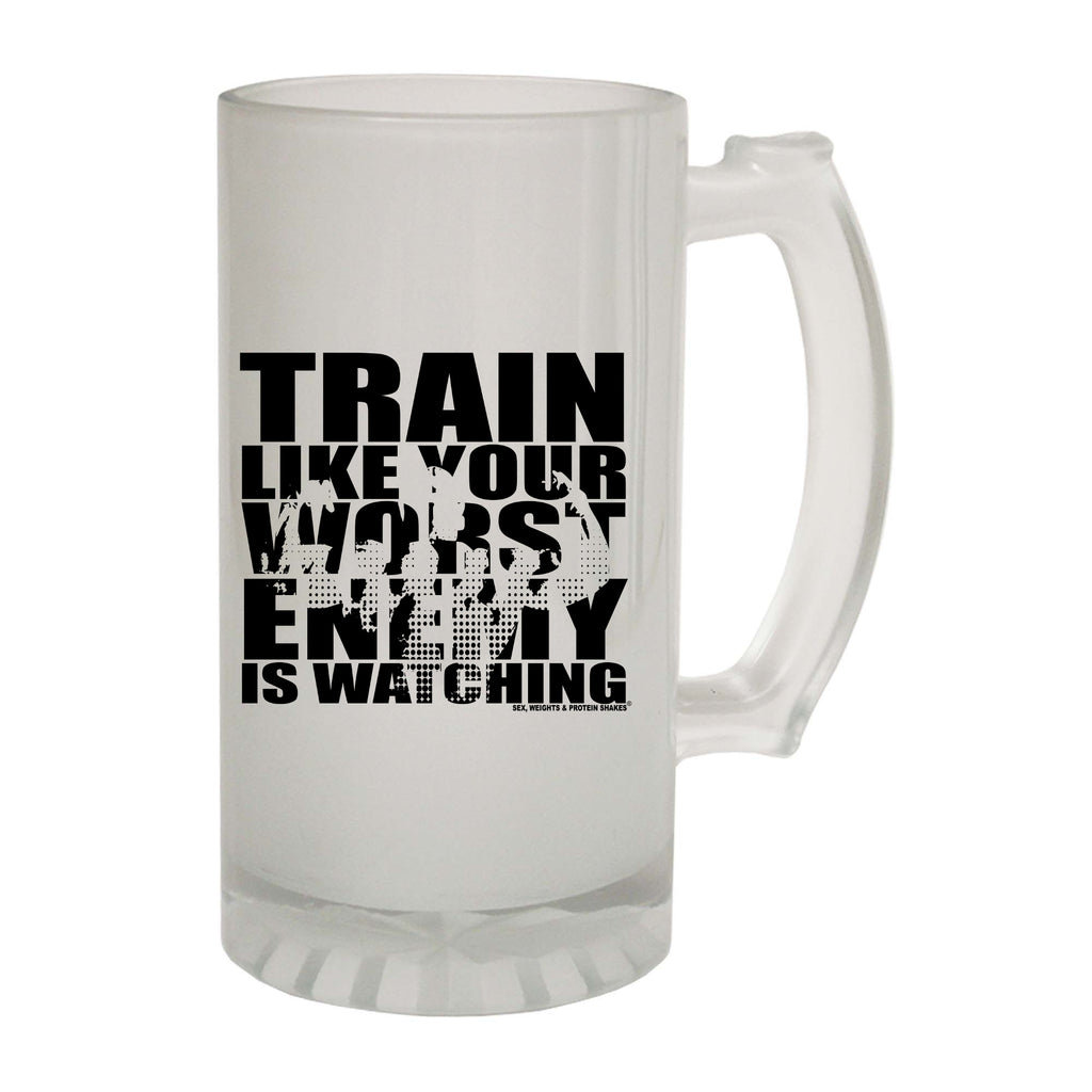 Swps Train Like Your Worst Enemy - Funny Beer Stein
