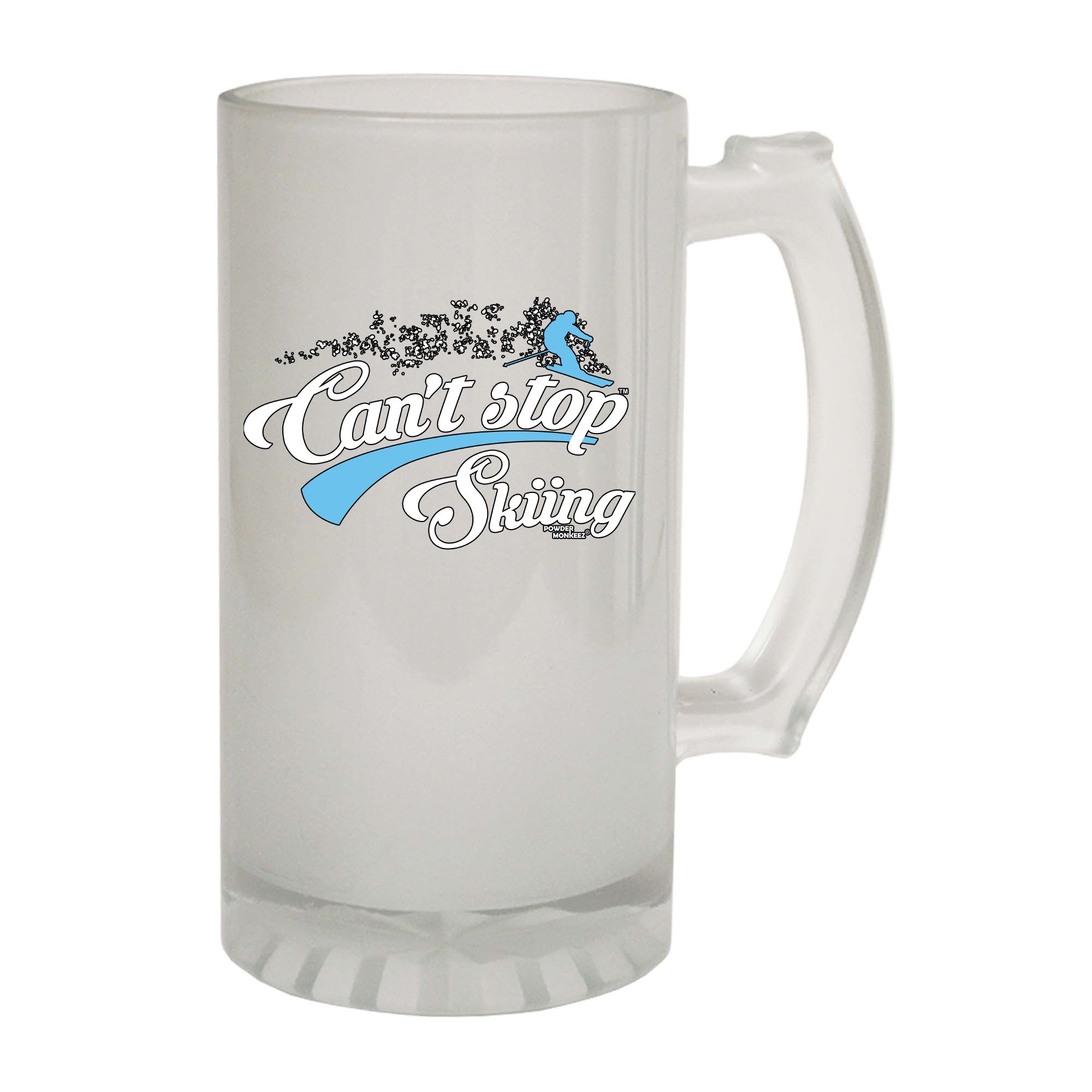 Pm Cant Stop Skiing - Funny Beer Stein