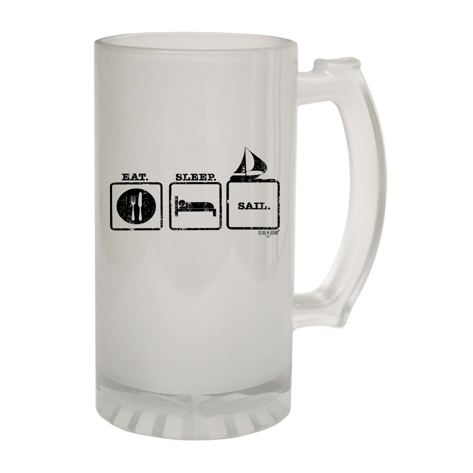 Ob Eat Sleep Sail - Funny Beer Stein