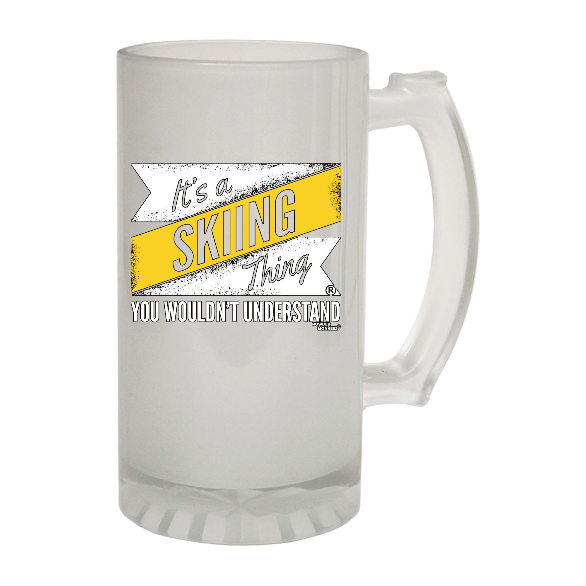 Pm Its A Skiing Thing - Funny Beer Stein